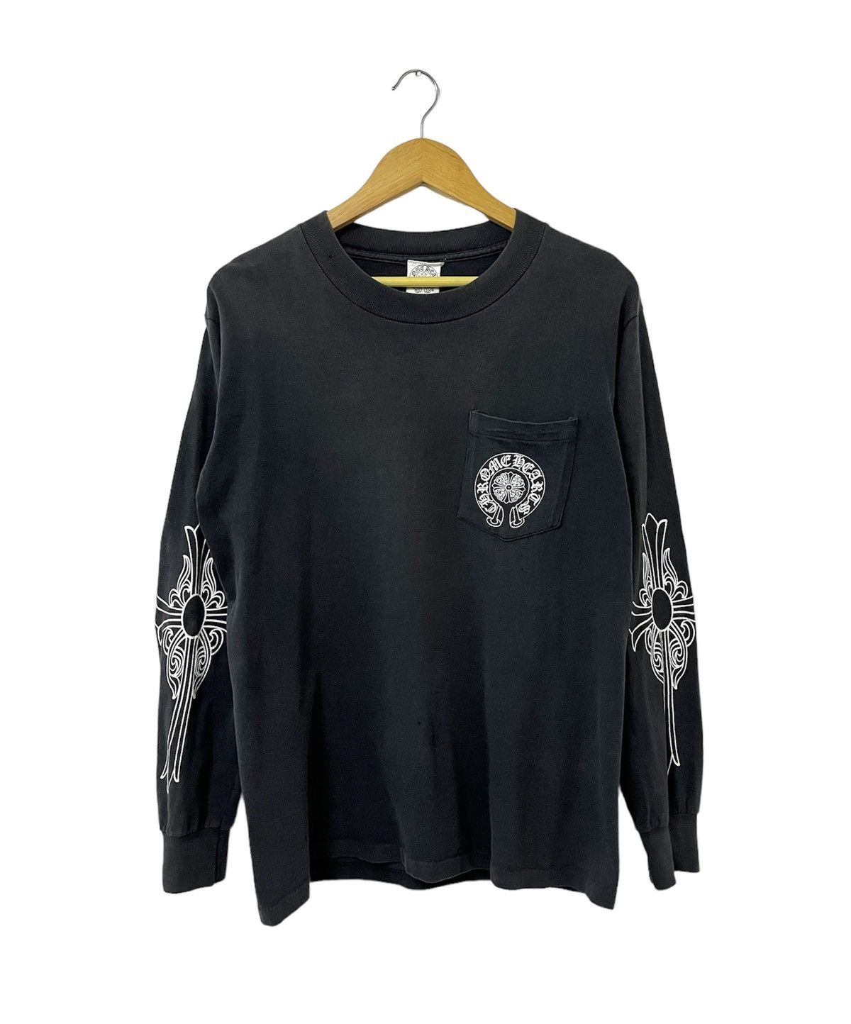 Pre-owned Chrome Hearts X Vintage Chrome Hearts New York Ny Longsleeve Tshirt
