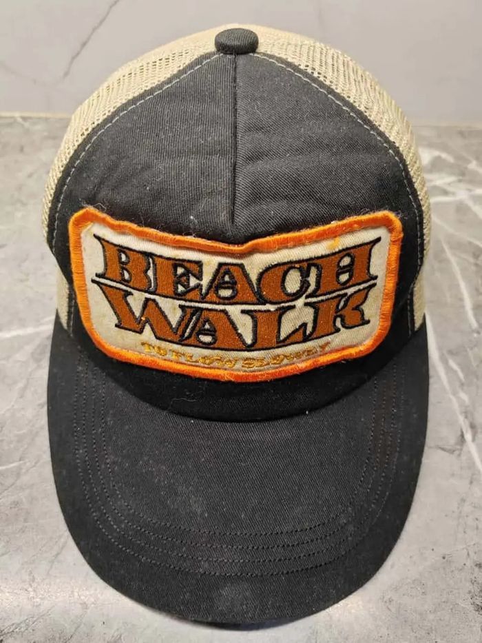 Japanese Brand Vintage Beach Walk To Flow Slowly Cap Ha Size ONE SIZE - 1 Thumbnail