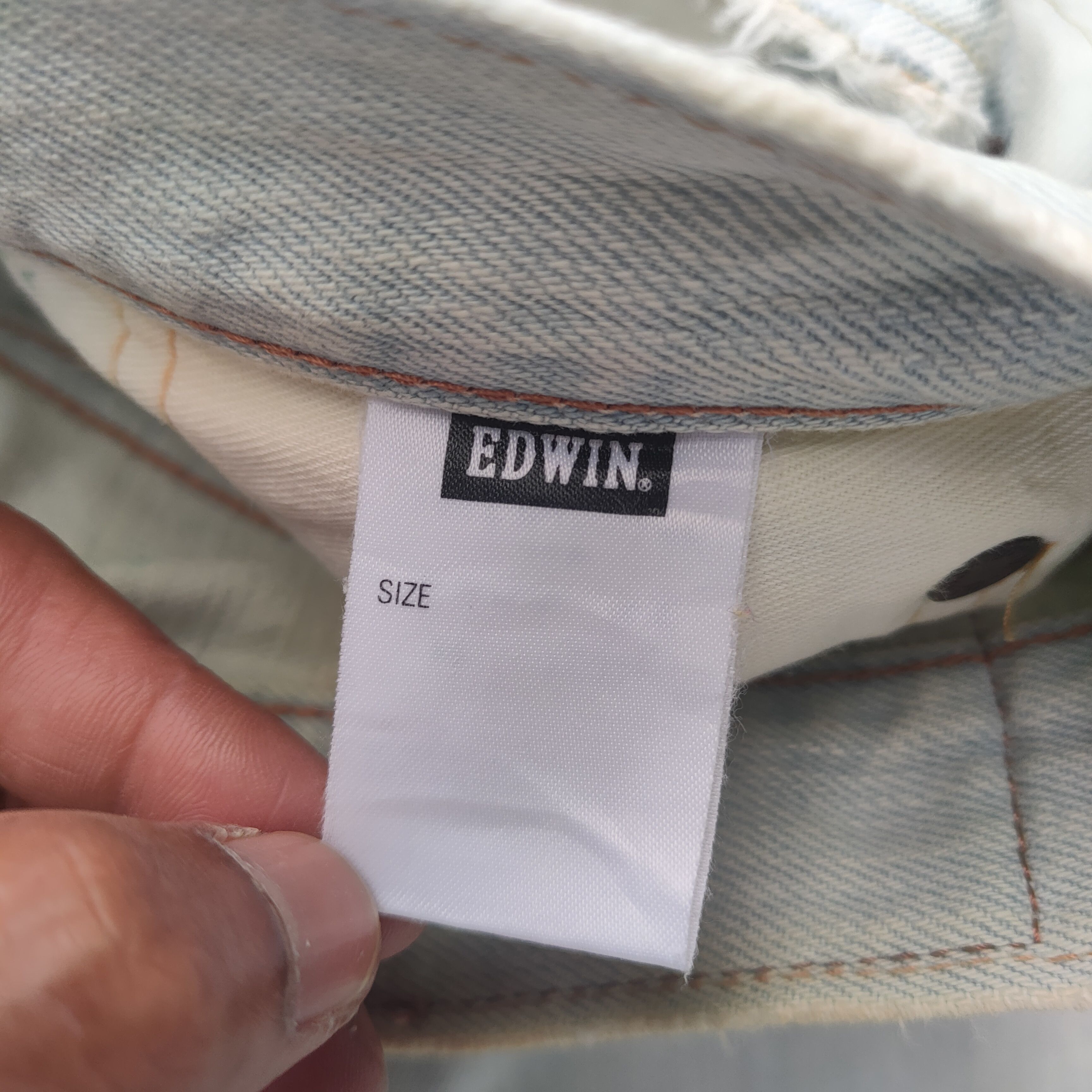 Edwin × Jean × Vintage VINTAGE EDWIN FADED LIGHT BLUE ORANGE TAG JEAN DENIM PANTS Size US 33 - 13 Thumbnail