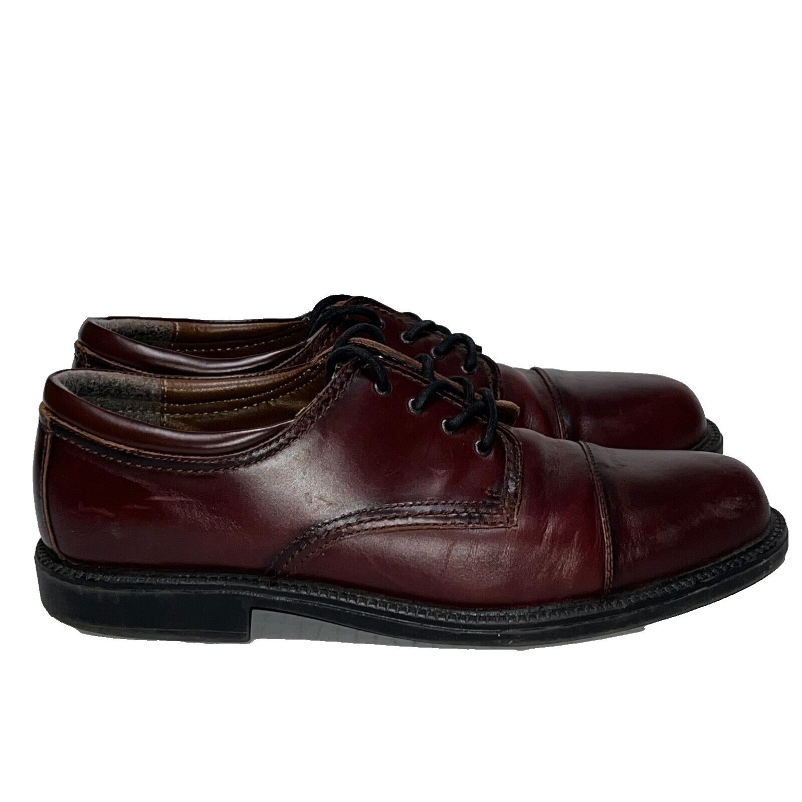 Dockers Dockers Men's Leather Cap Toe Oxford Shoes Size 13 Burgundy Size US 13 / EU 46 - 1 Thumbnail
