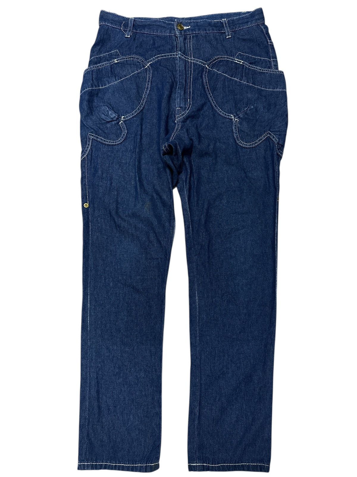 Kapital Mericbecoup Issey Miyake Blue Indigo . Size US 32 / EU 48 - 1 Thumbnail