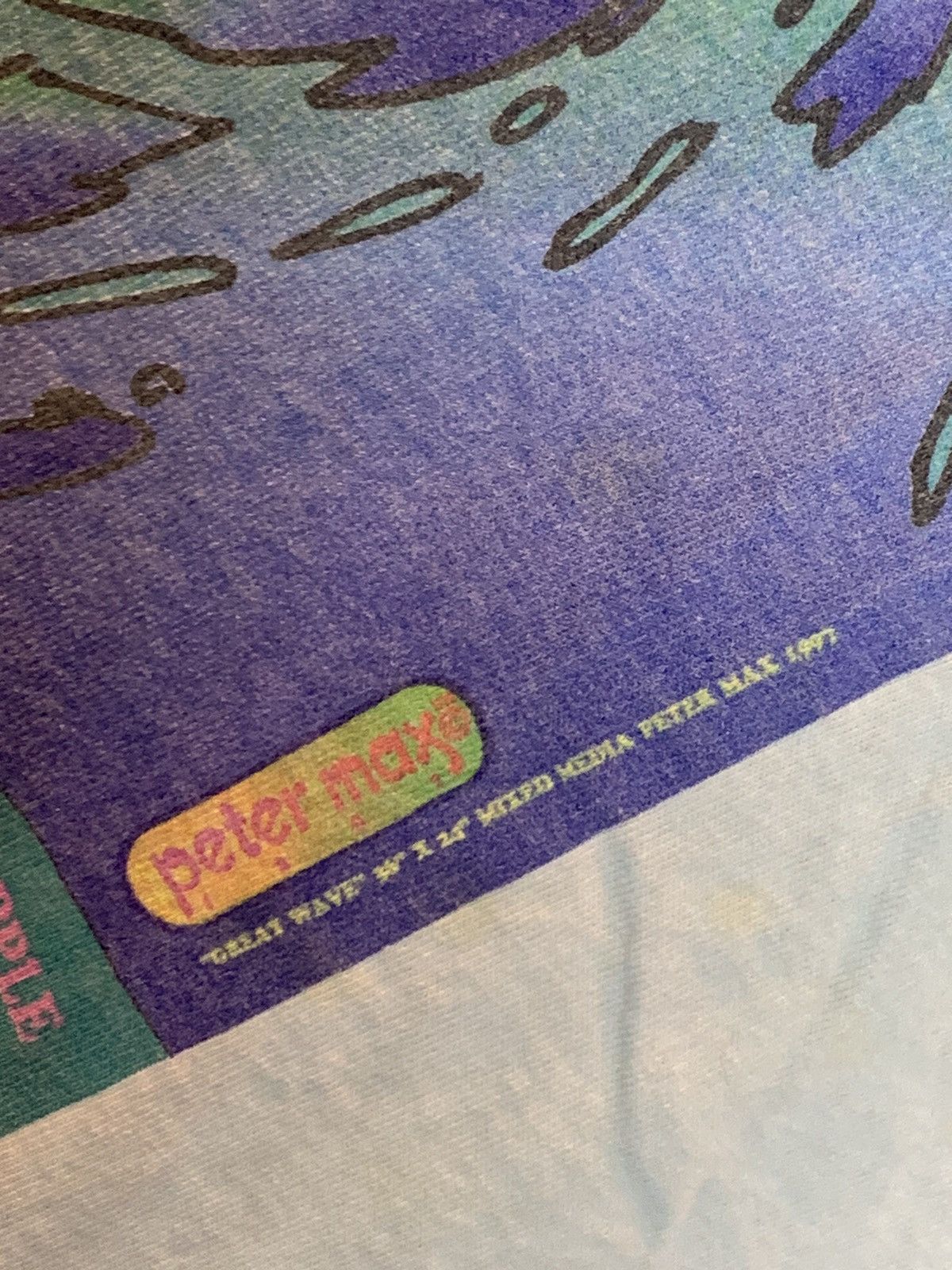 Band Tees × Vintage RARE* Vintage 1997 Jingle Ball Peter Max Concert Art T-Shirt Size US M / EU 48-50 / 2 - 3 Thumbnail