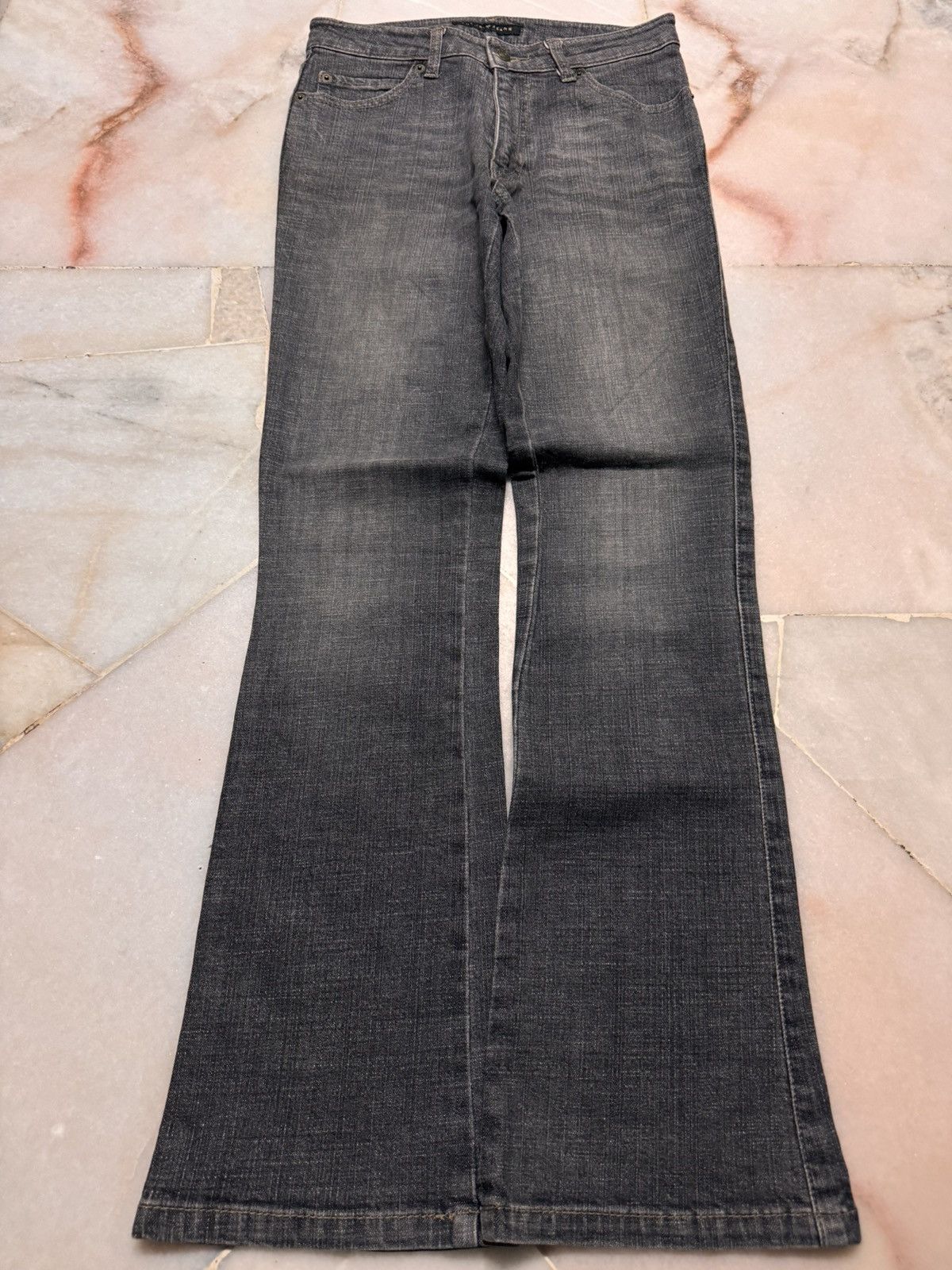Vintage VINTAGE 1990s JAPANESE BELL BOTTOM FLARE MUD-WASHED Size US 26 / EU 42 - 3 Thumbnail
