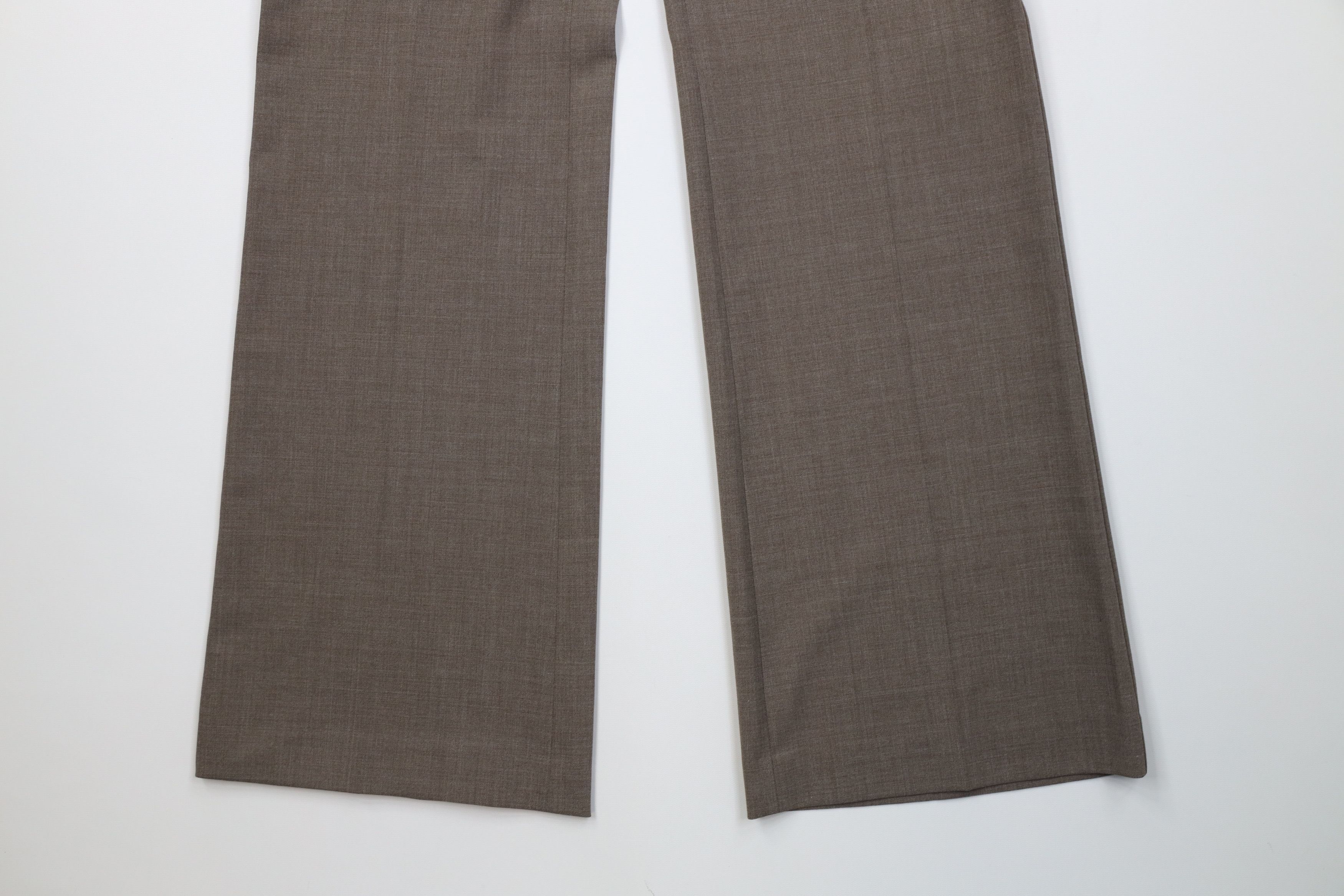 Express Deadstock Vtg Y2K Express Editor Wide Leg Chino Pants Size 32" / US 10 / IT 46 - 4 Thumbnail