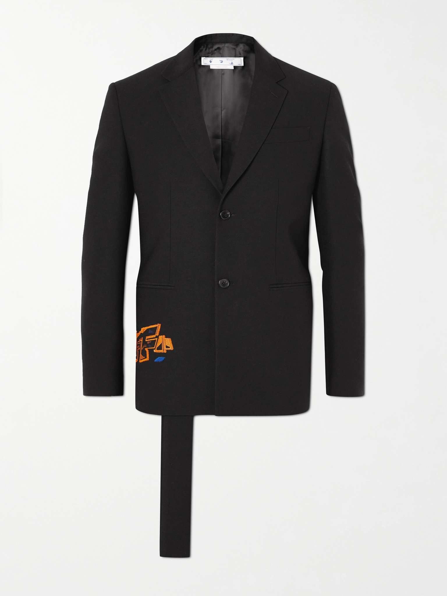 Off-White o1y0225 Logo Blazer in Black Size US M / EU 48-50 / 2 - 1 Thumbnail