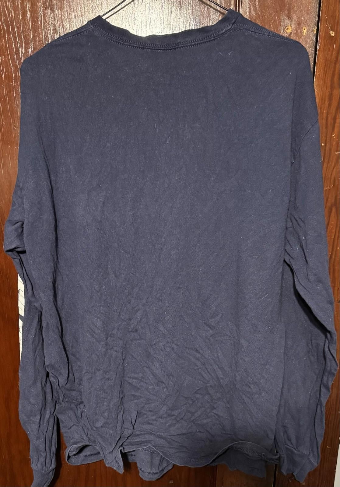 Other New England Patriots Long Sleeve T Shirt Men L Blue Size ONE SIZE - 2 Thumbnail