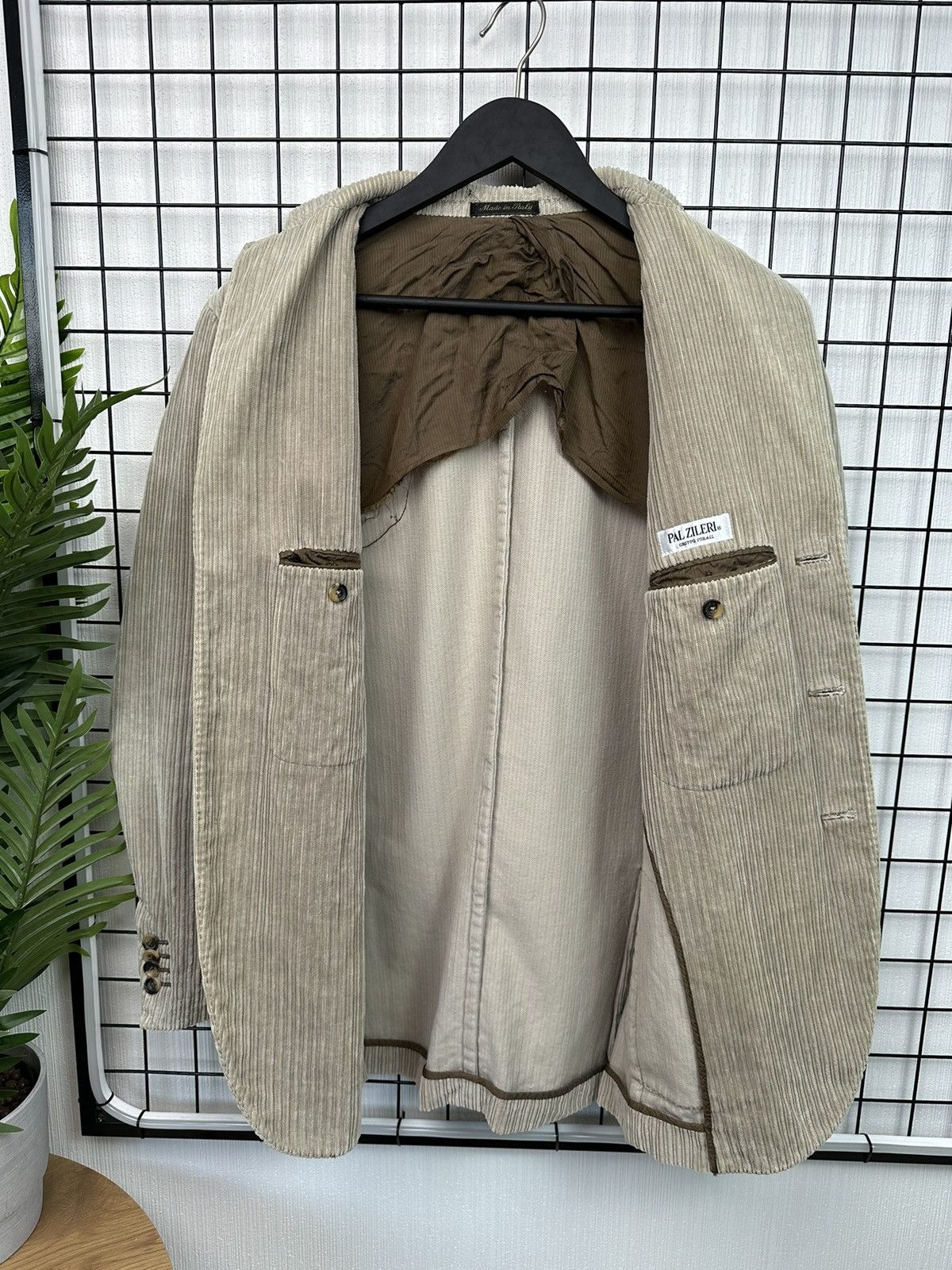 Pal Zileri Pal Zileri Men 50 Blazer Beige 100% Cotton vintage Size 50R - 21 Thumbnail