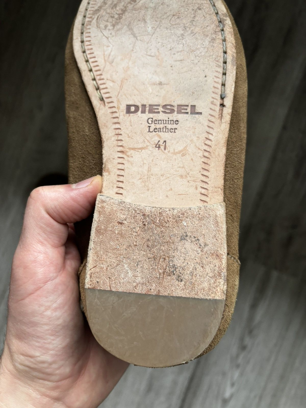 Diesel Diesel Men’s Brown Suede Leather Driving Loafers Tassel Size US 8 / EU 41 - 14 Thumbnail