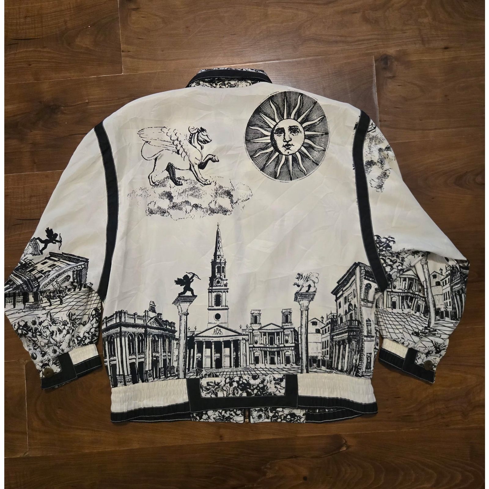 Vintage Vintage Rome Graphic Art Cityscape Windbreaker Jacket Size M Size M / US 6-8 / IT 42-44 - 2 Thumbnail
