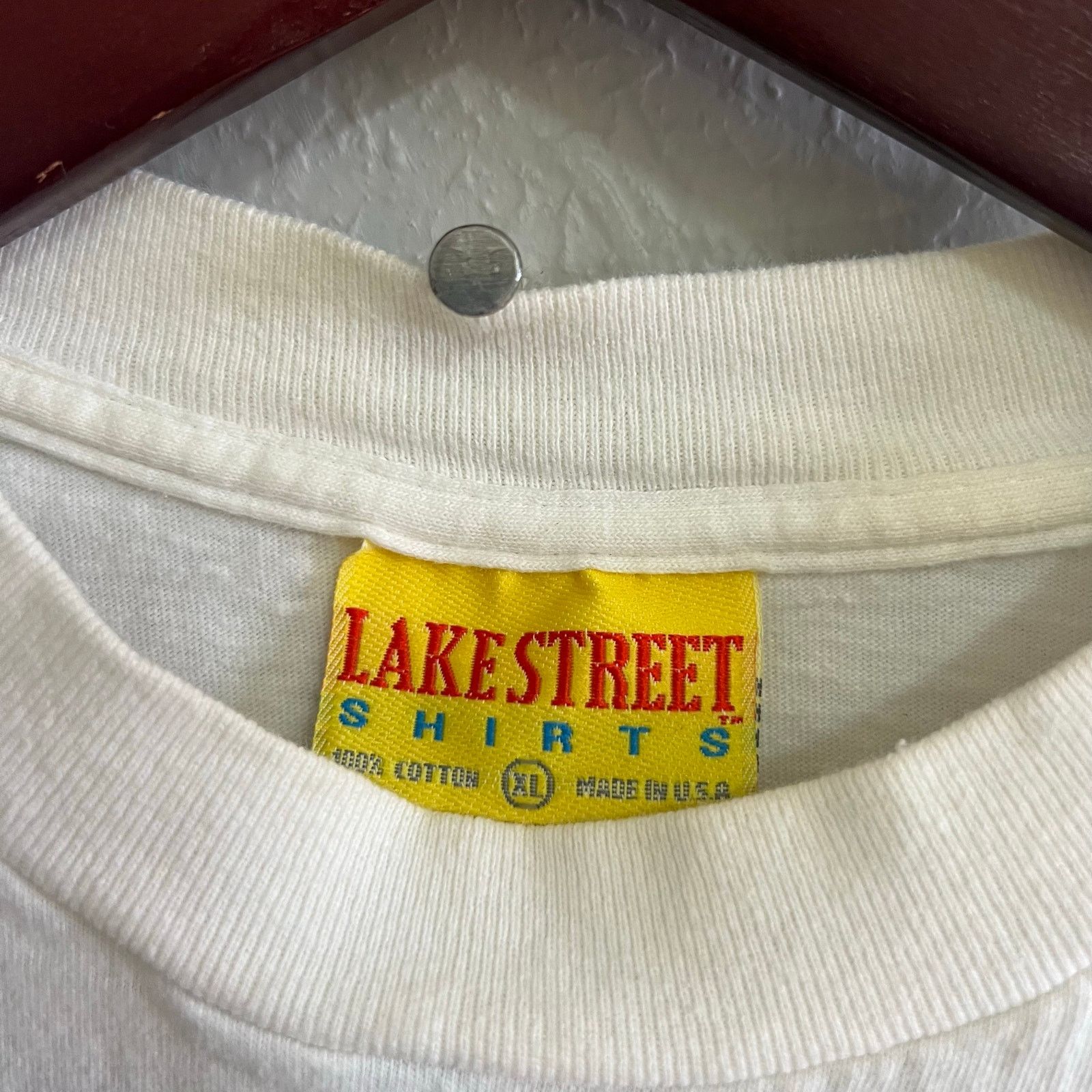 Vintage Vintage 90s "Stress " Retro "High on Stress" shirt Sz XL Size US XL / EU 56 / 4 - 4 Thumbnail