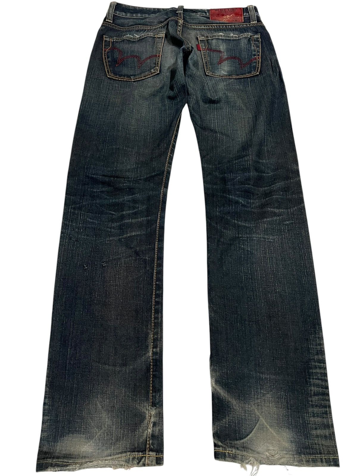 Edwin × Japanese Brand FLARE 90’S EDWIN 503 BLUE TRIP DISTRESS JEANS Size US 31 - 2 Thumbnail