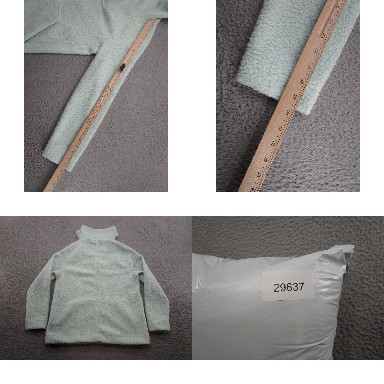 Lands' End Lands' End Women’s Light Blue Sherpa Pullover 1/4 Zip Mock Neck Size M Pullover Shirt Womens Pullover 1/4 Zip Mock Neck Blue 90s Outdoor Activewear Size M / US 6-8 / IT 42-44 - 8 Thumbnail