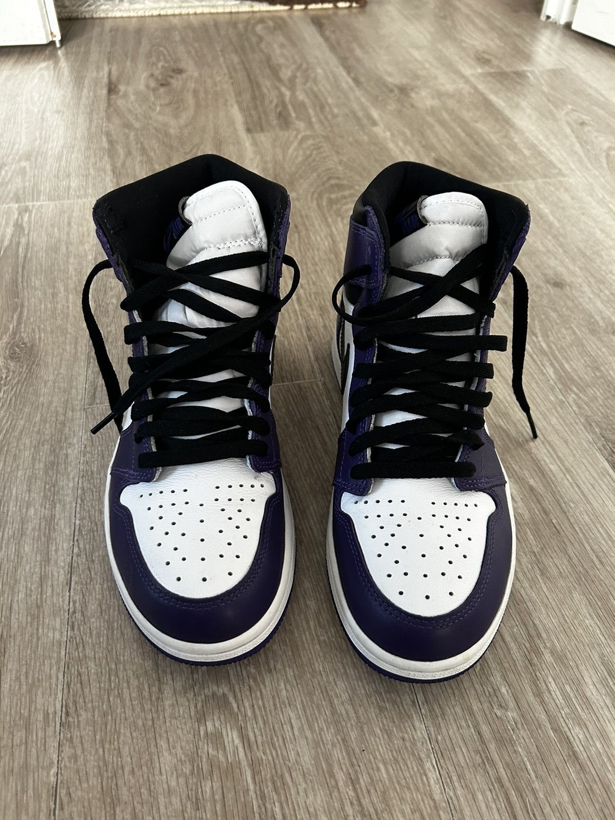 Jordan Brand × Nike Air Jordan 1 Retro High OG Court Purple Size US 8.5 / EU 41-42 - 5 Thumbnail