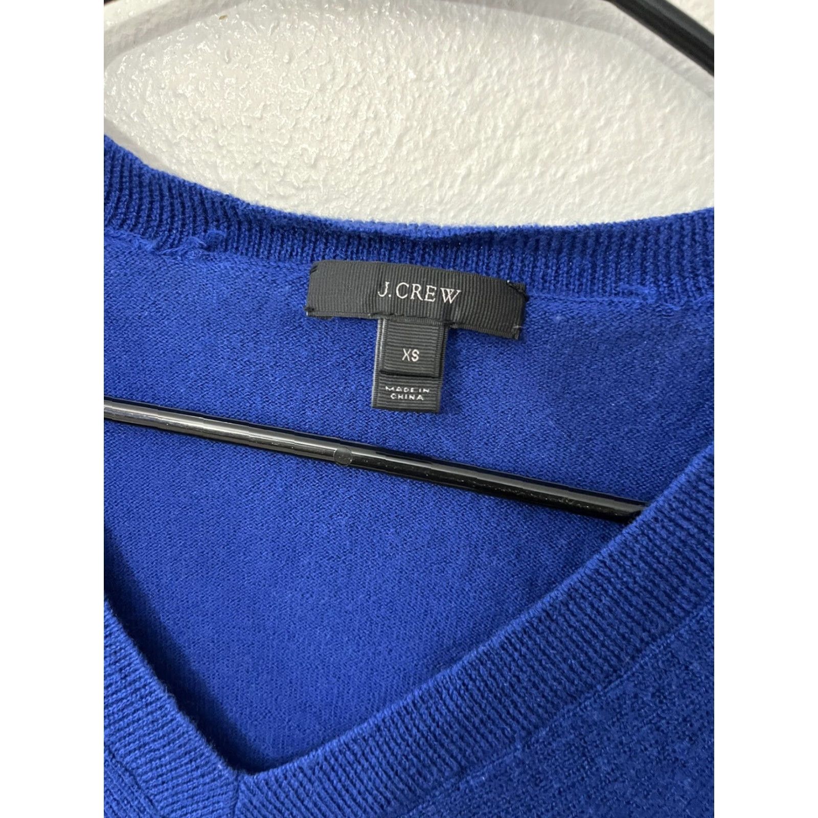 J.Crew J.CREW Wool Blend Sweater Women XS Royal Blue Crew Neck Pullover Solid Knit Size XS / US 0-2 / IT 36-38 - 2 Thumbnail