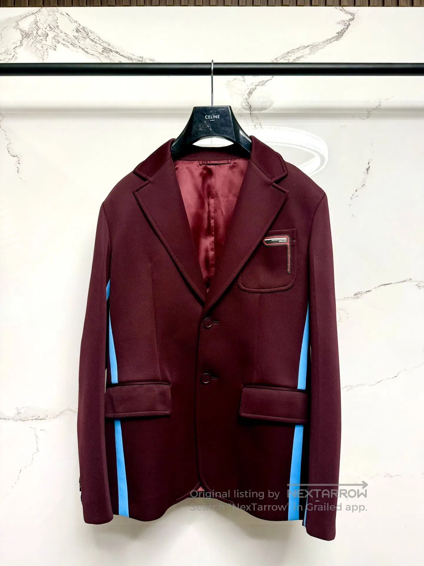 Prada Prada Cotton Padded Logo Blazer Jacket| Size US S / EU 44-46 / 1 - 1 Thumbnail