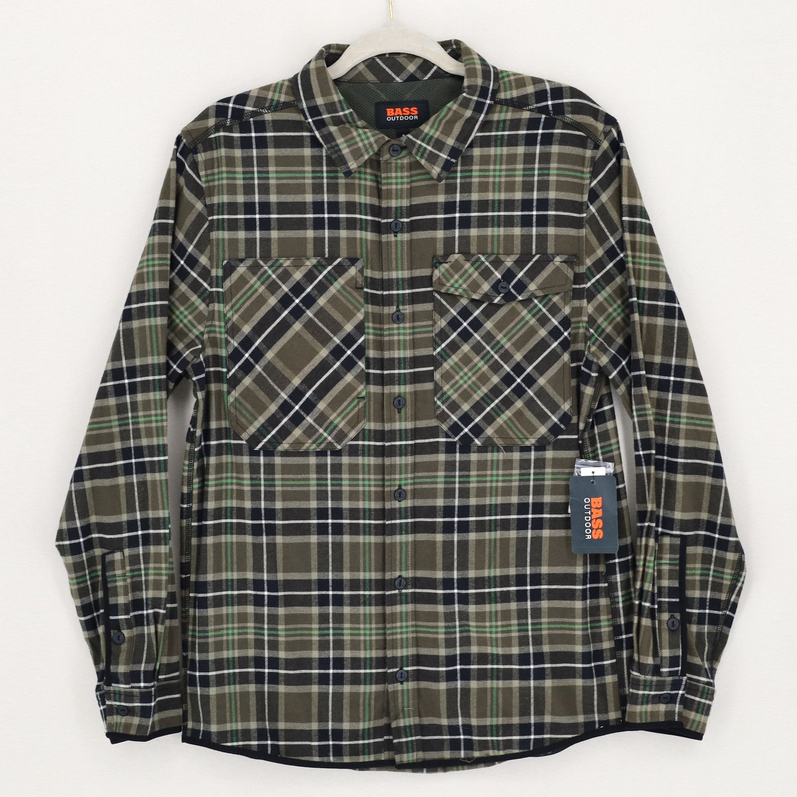 Bass Bass Outdoor Men's Button-Front Long Sleeve Shirt Size S Size US S / EU 44-46 / 1 - 2 Thumbnail