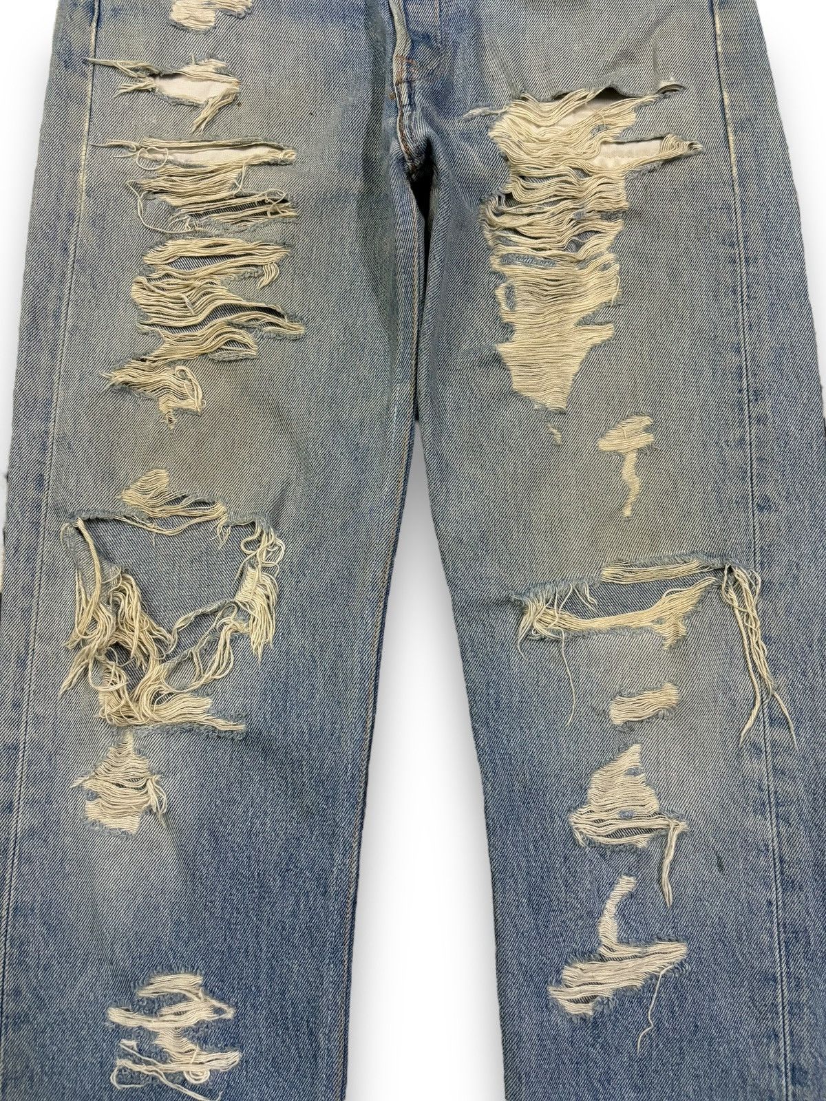 Levi's Vintage 90s Levis 501 Mud Wash Distressed Grunge Jeans Size US 30 / EU 46 - 8 Thumbnail