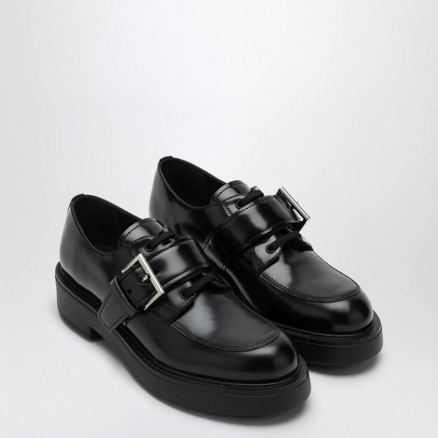 Prada o1d2blof0924 Lace-Up with Strap in Black Size US 8.5 / IT 38.5 - 1 Thumbnail