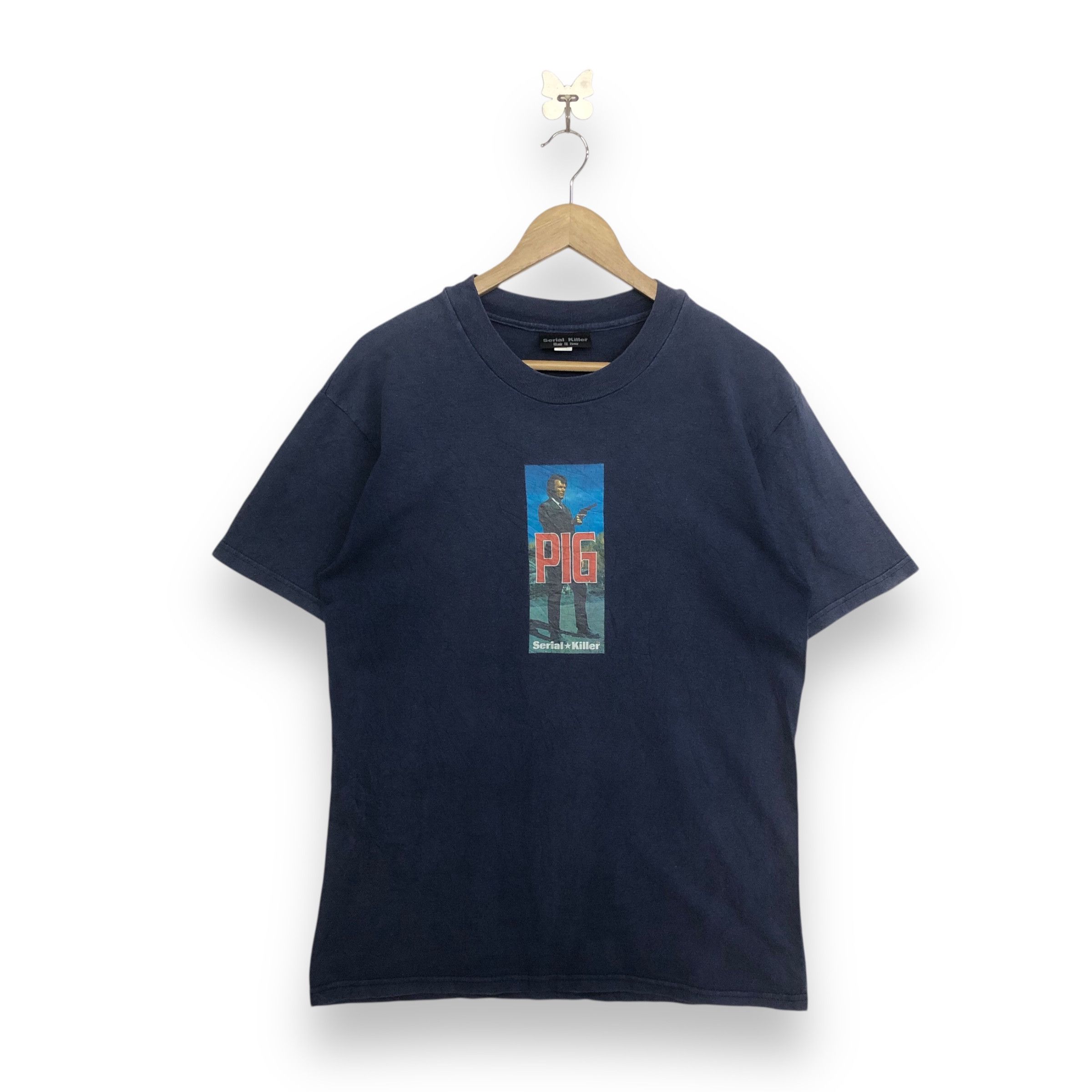 Vintage SERIAL KILLER PIG VINTAGE MOVIE TSHIRT Size US M / EU 48-50 / 2 - 1 Thumbnail