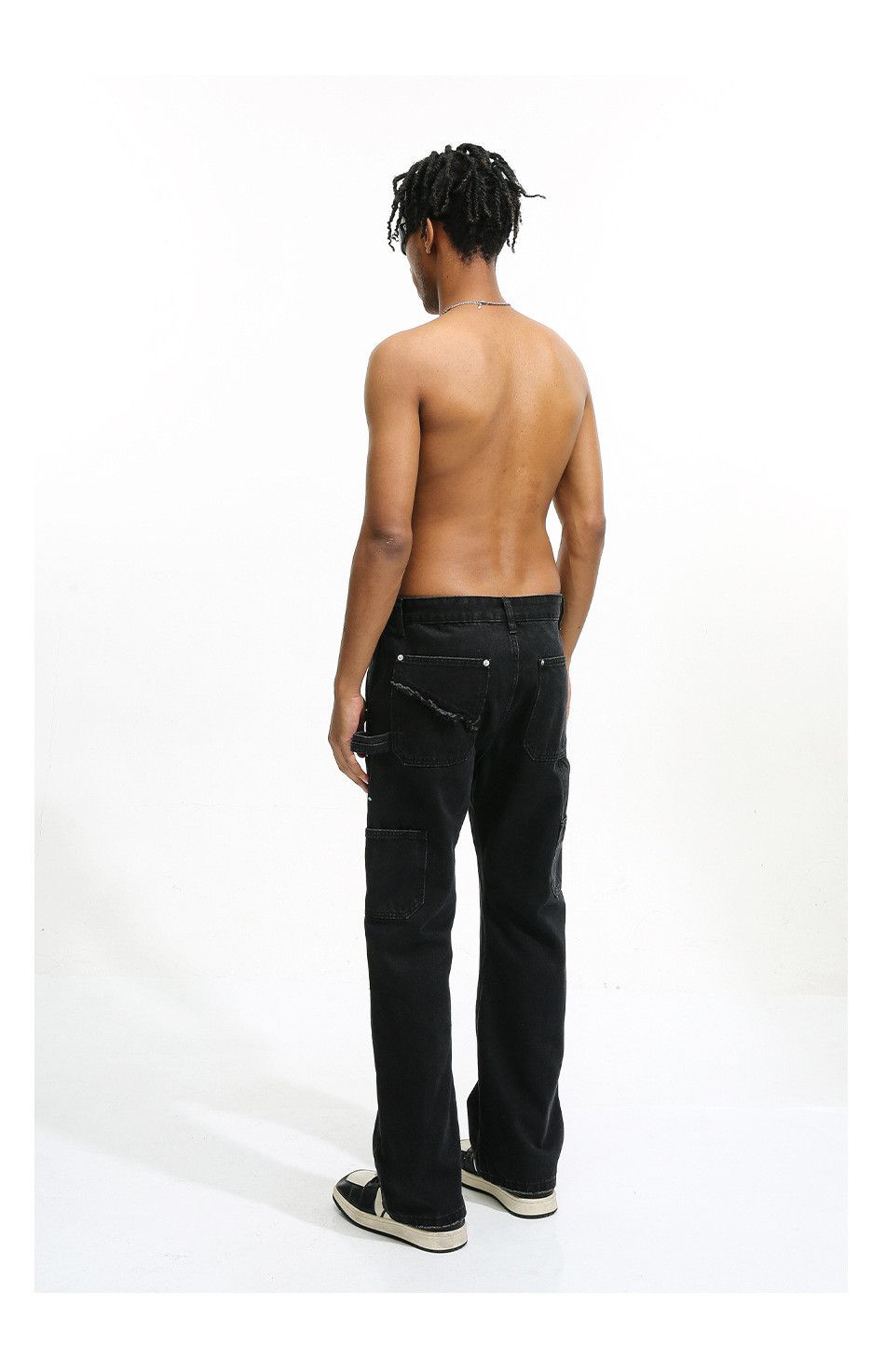 Jean × Vintage punk grunge faded double knee carpenter flared jeans Size US 28 / EU 44 - 10 Thumbnail