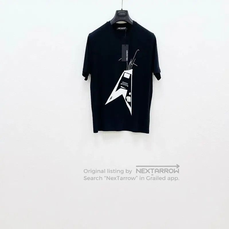 Neil Barrett NeIL BarreTT Black Cotton Short Sleeve T-Shirt . Size US M / EU 48-50 / 2 - 1 Thumbnail
