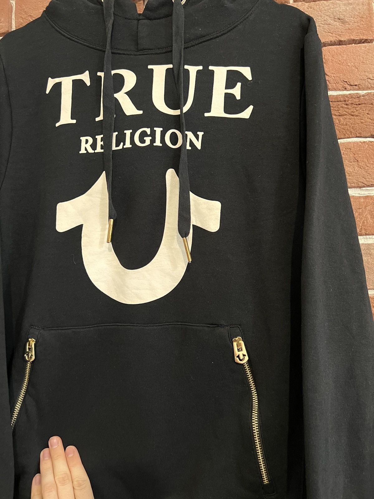 True Religion Rare True Religion classic logo Hype Y2K Drip Hoodie Size US L / EU 52-54 / 3 - 2 Thumbnail