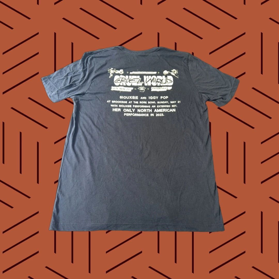Vintage Rare Goldenvoice Cruel World 2023 Siouxsie w/o Banshees w Iggy Pop Shirt XL NWOT Size US XL / EU 56 / 4 - 1 Thumbnail