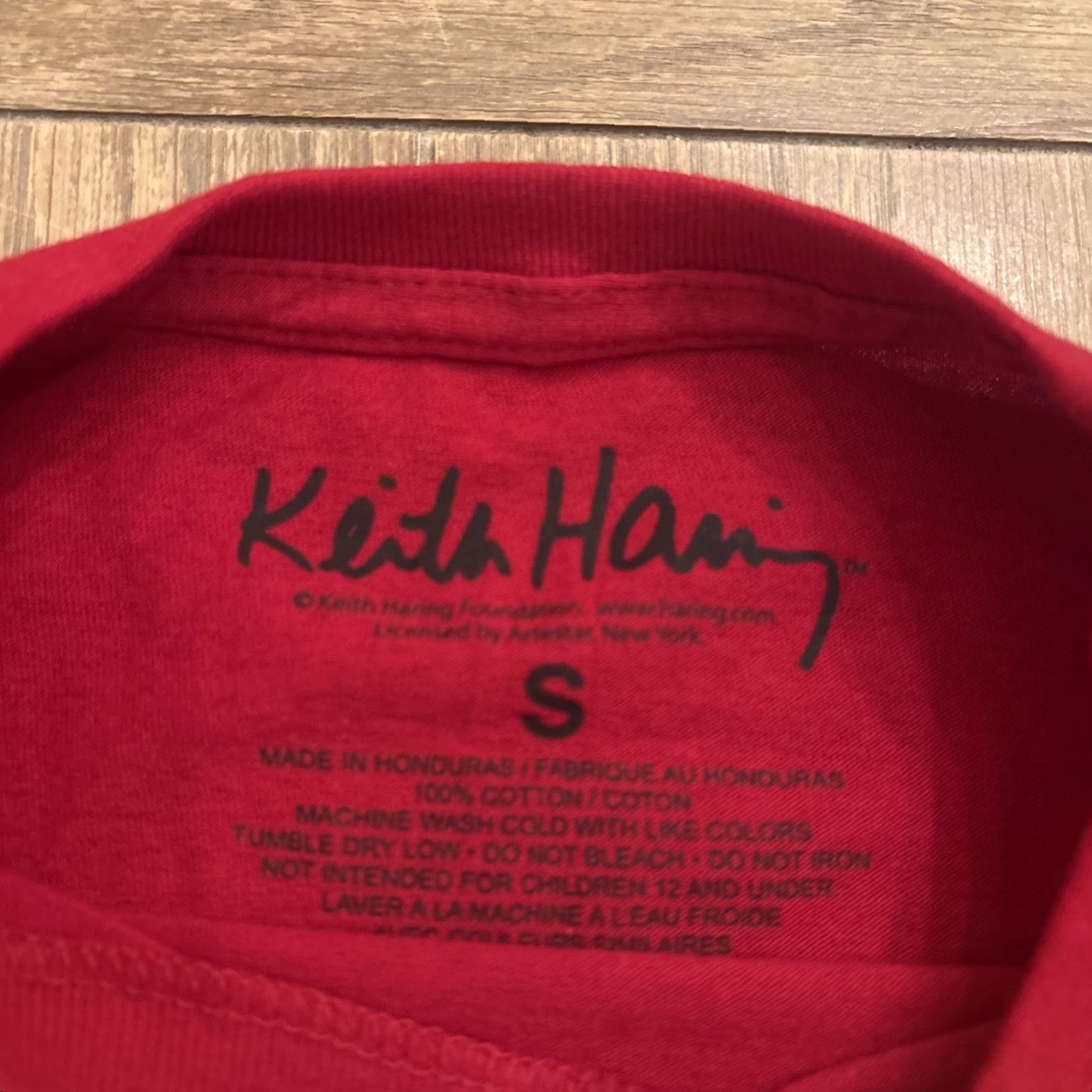 Vintage VINTAGE Keith Haring Crew Long Sleeve Shirt Men Small Red Three-Eyed Smiling Monster Graphic Art Tee Size US S / EU 44-46 / 1 - 3 Thumbnail