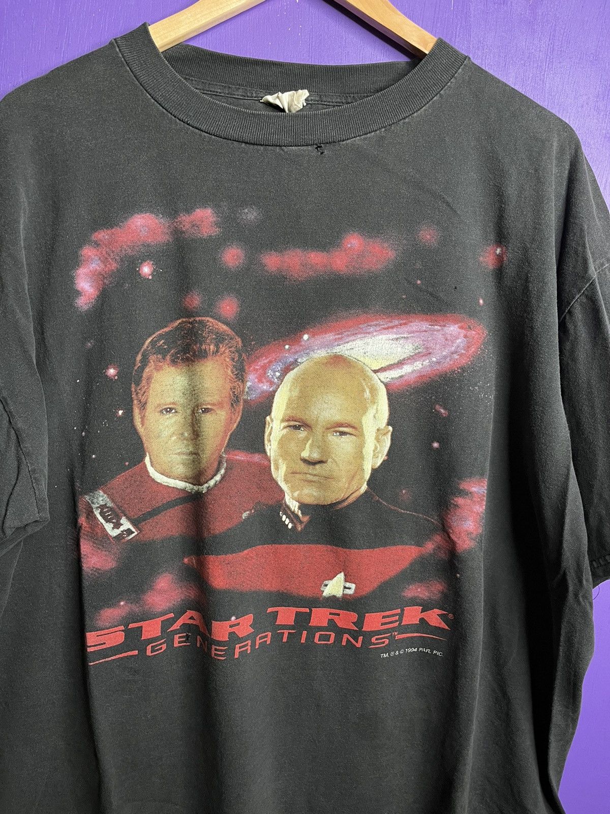 Vintage Vintage 1994 Star Trek generations faded t-shirt Size US XXL / EU 58 / 5 - 3 Thumbnail