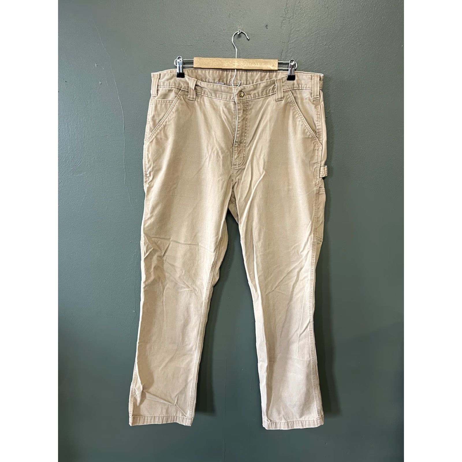 Carhartt Carhartt Men Chino Pants Beige 38x34 Regular Pant Size 38 34 Inseam 34 Mens Beig e Chino Carhartt Pants 90s? Size US 38 / EU 54 - 2 Thumbnail