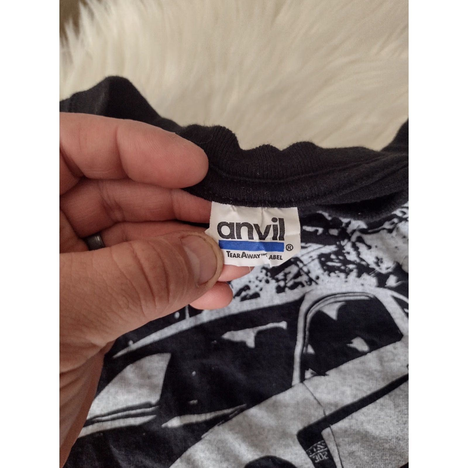 Anvil VINTAGE Anvil Mustang T-Shirt Black Crew Neck Short Sleeve Size L Adult Men Double-Sided Cars 1960s 70s Ford Boss 302 Size US L / EU 52-54 / 3 - 6 Thumbnail