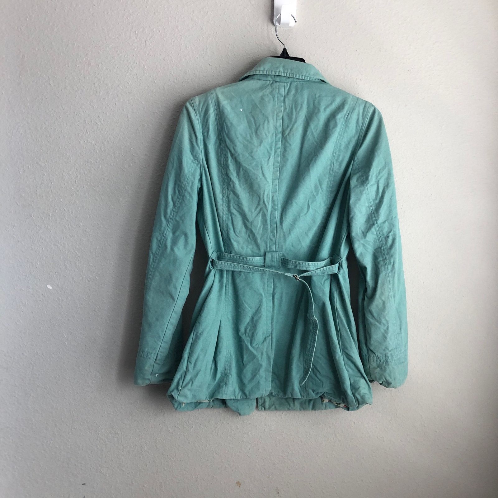 Mossimo Teal pea coat size large vintage with buttons Size L / US 10 / IT 46 - 3 Thumbnail