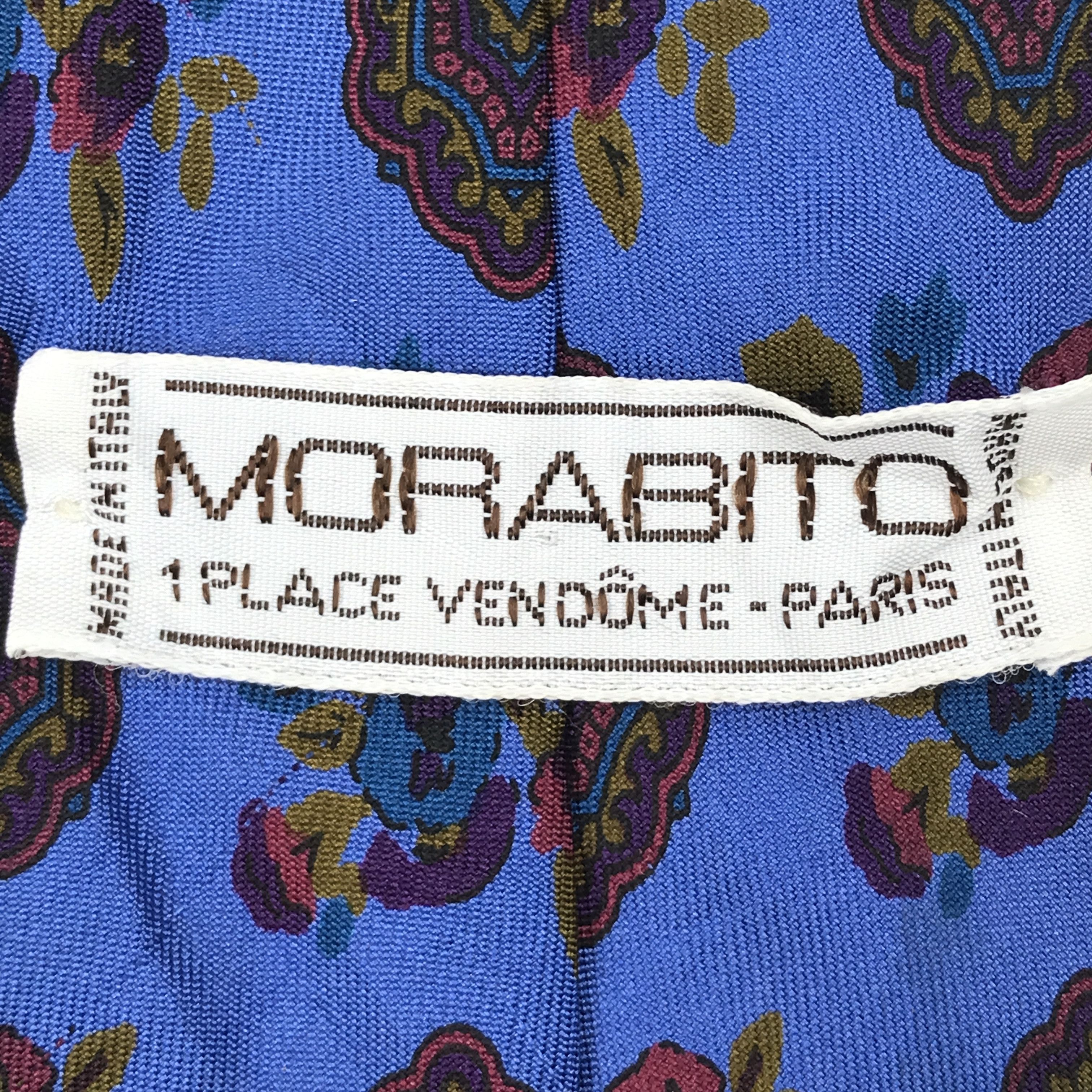 Vintage Vintage Morabito Silk Necktie Size ONE SIZE - 8 Thumbnail