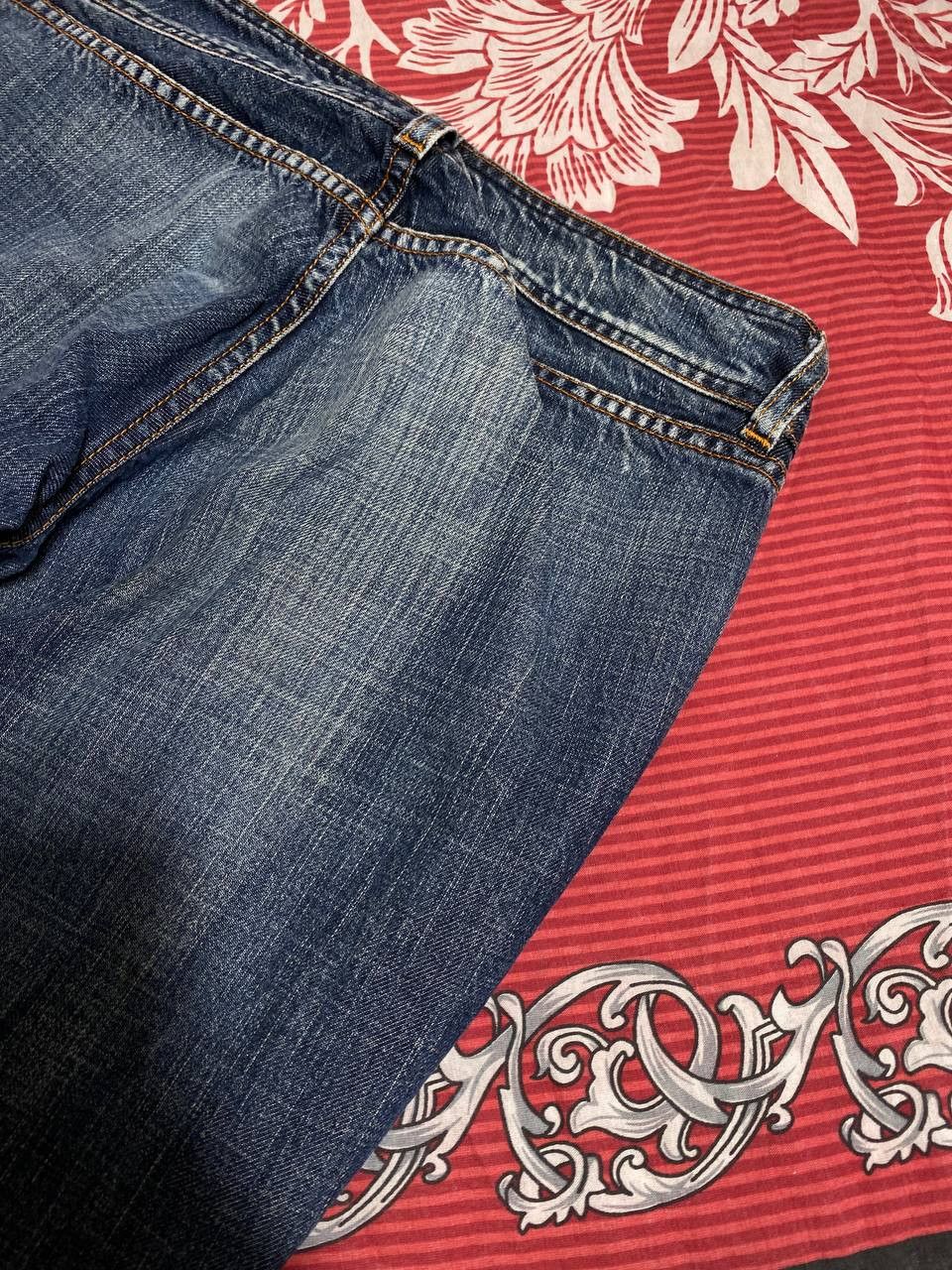 Japanese Brand Dirty Painted Patchwork Distressed Crush Faded Y2K Jeans Size US 34 / EU 50 - 5 Thumbnail