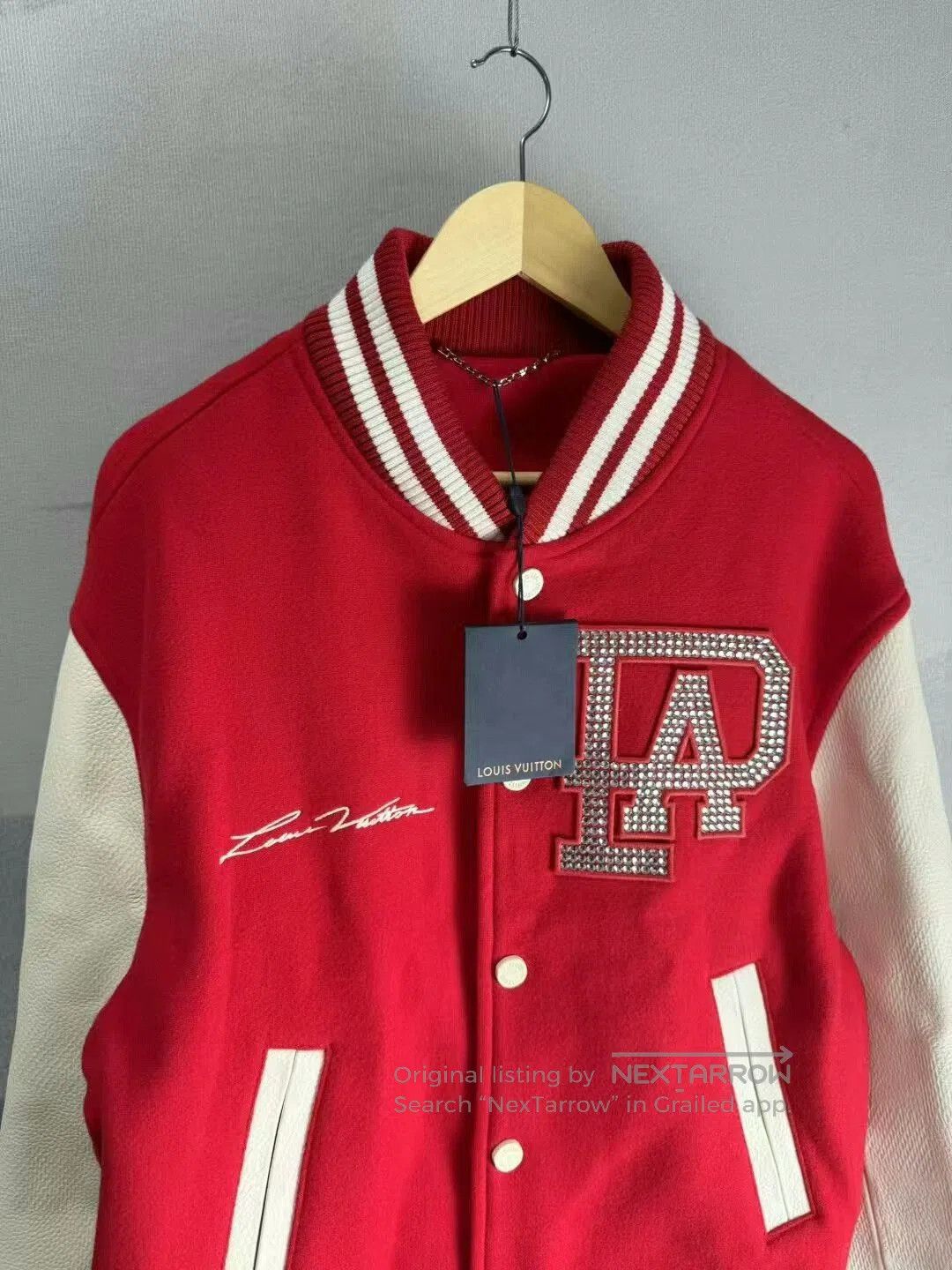 Louis Vuitton Louis Vuitton Red White Baseball Jacket. Size US XL / EU 56 / 4 - 2 Thumbnail