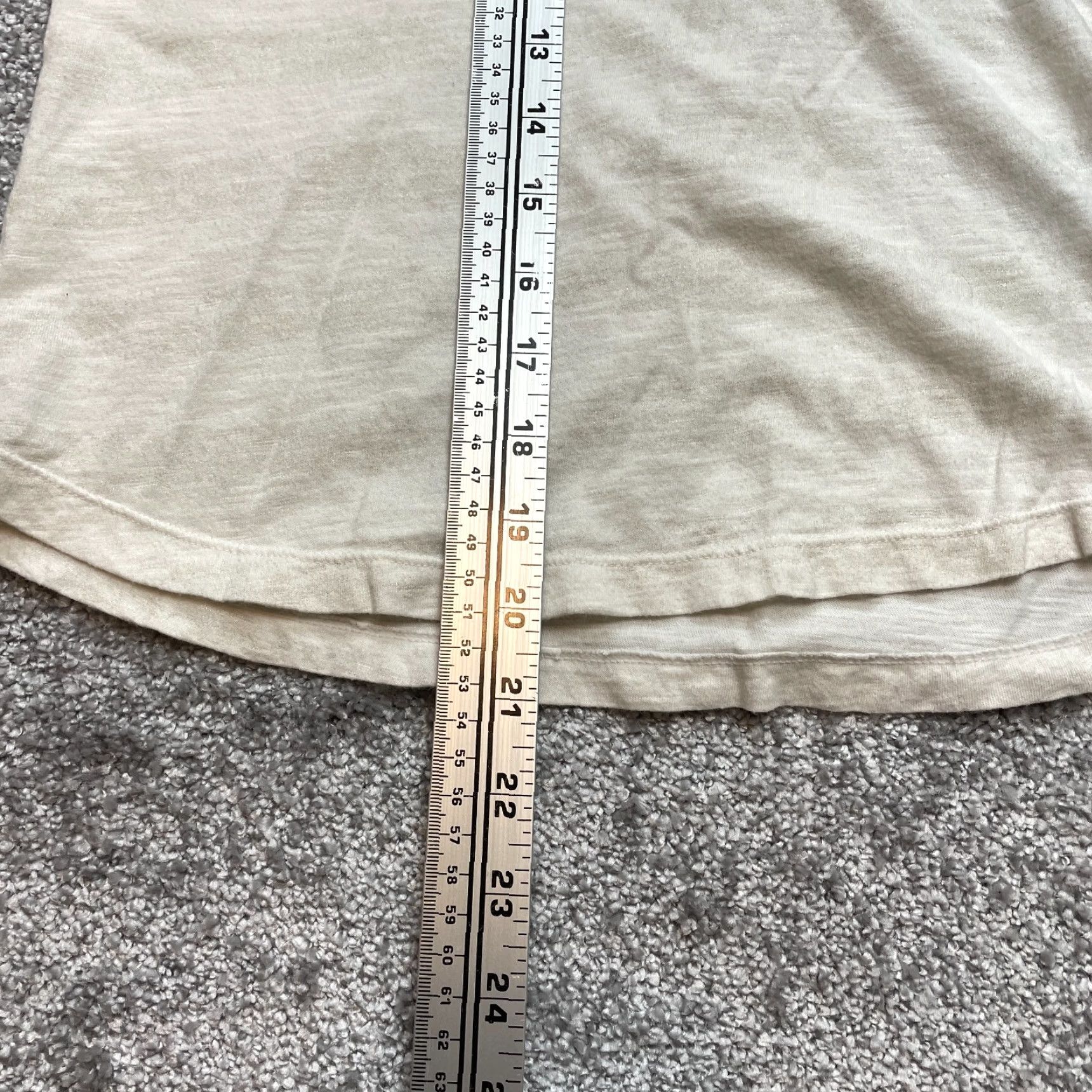 Banana Republic Banana Republic Tank Top Shirt Womens XS Beige Shiny Glitter Striped V Neck Soft Size XS / US 0-2 / IT 36-38 - 6 Thumbnail