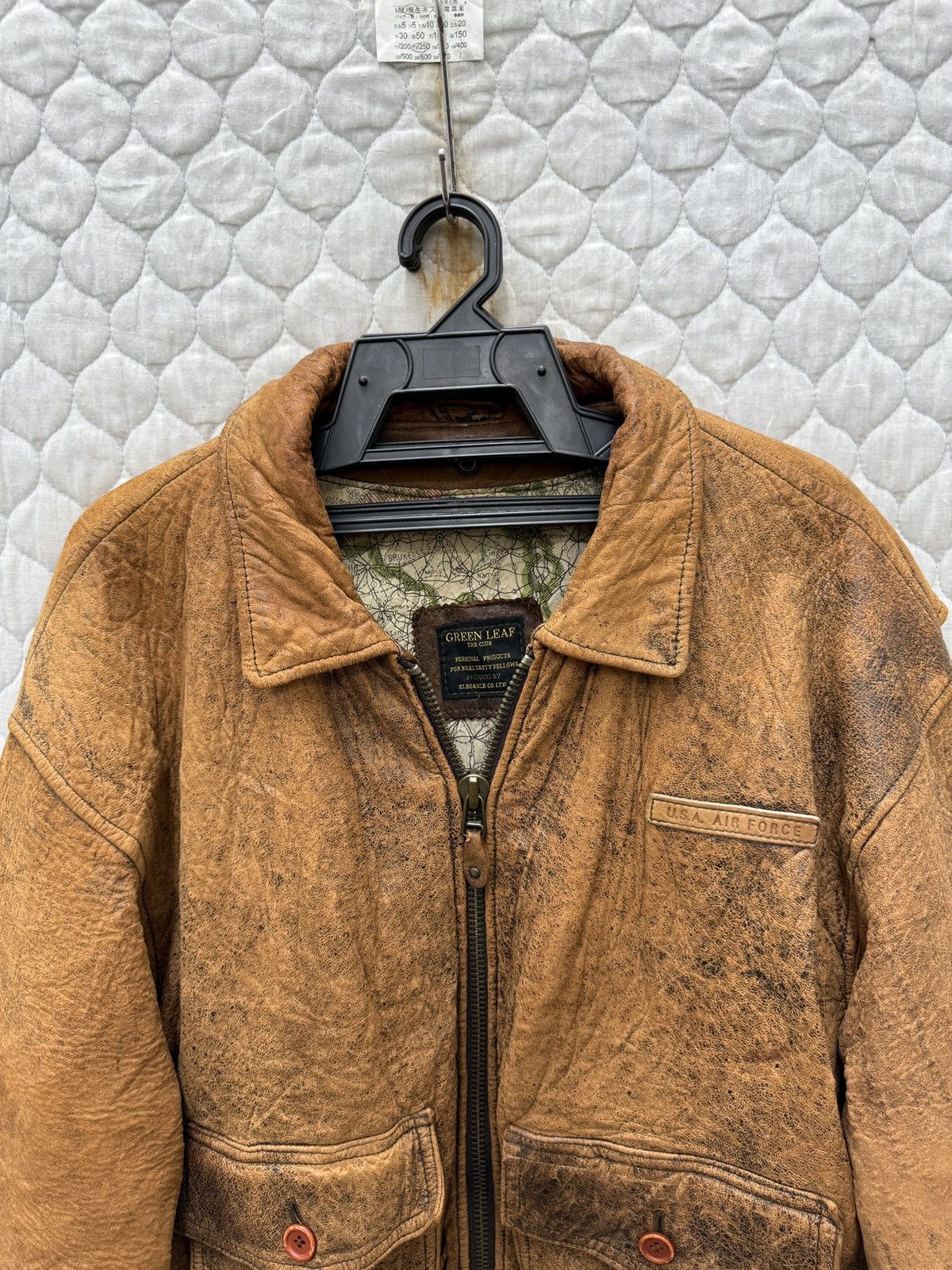 Vintage 🔥🔥💥STEALS VTG GREEN LEAF US AIR FORCE JACKET Size US L / EU 52-54 / 3 - 18 Thumbnail