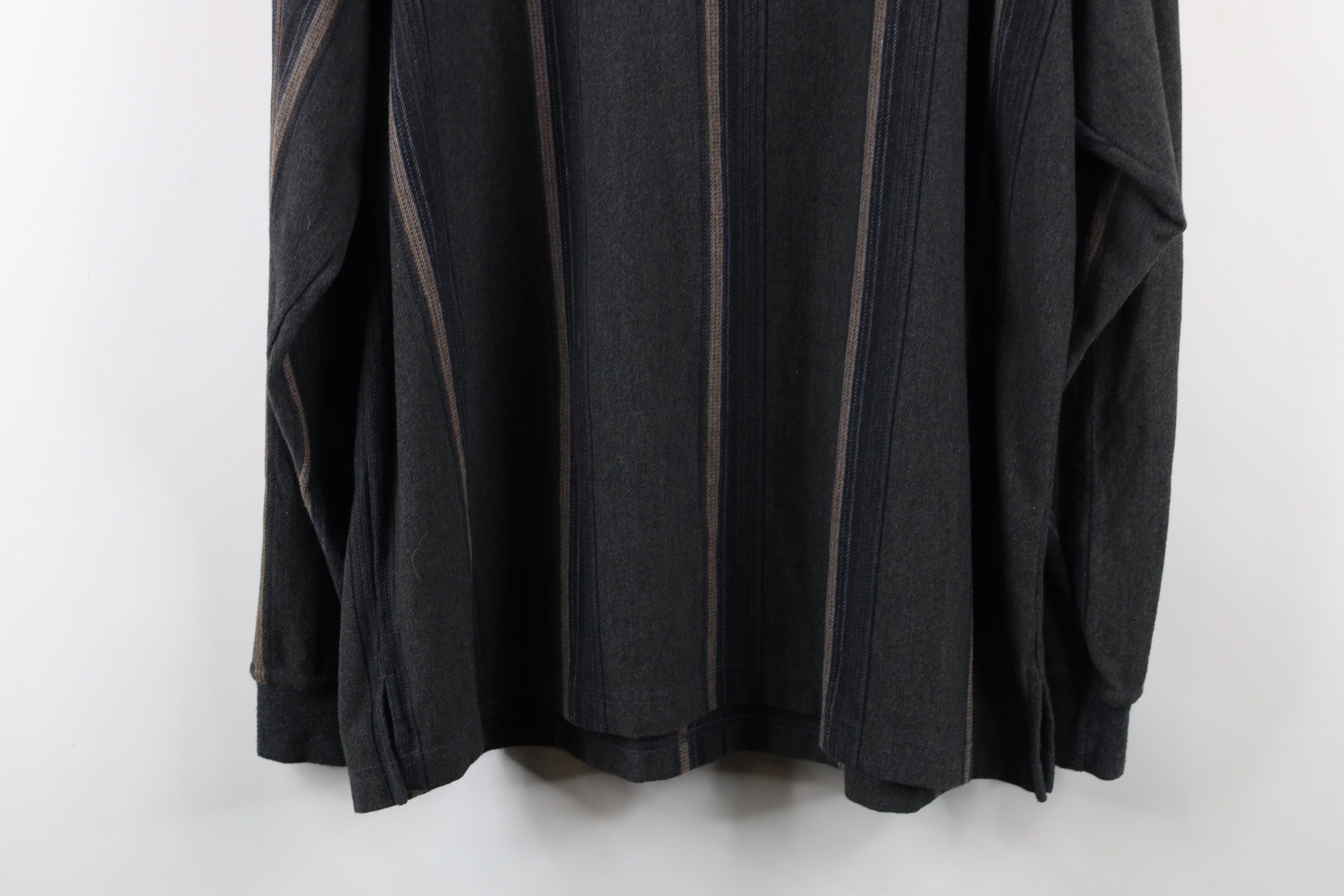 Vintage Vintage 90s Streetwear Striped Long Sleeve Rugby Polo Shirt Size US XXL / EU 58 / 5 - 12 Thumbnail