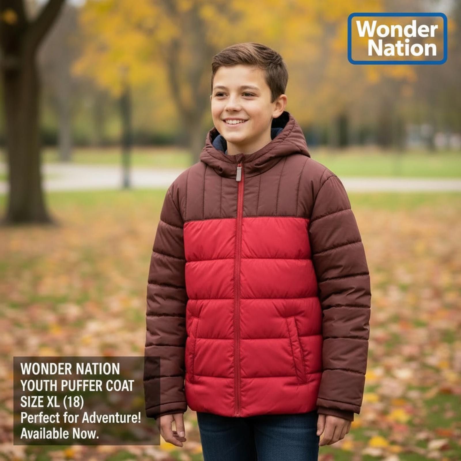 Other Wonder Nation Youth Puffer Coat Size XL (18) Size XL / US 12-14 / IT 48-50 - 1 Thumbnail