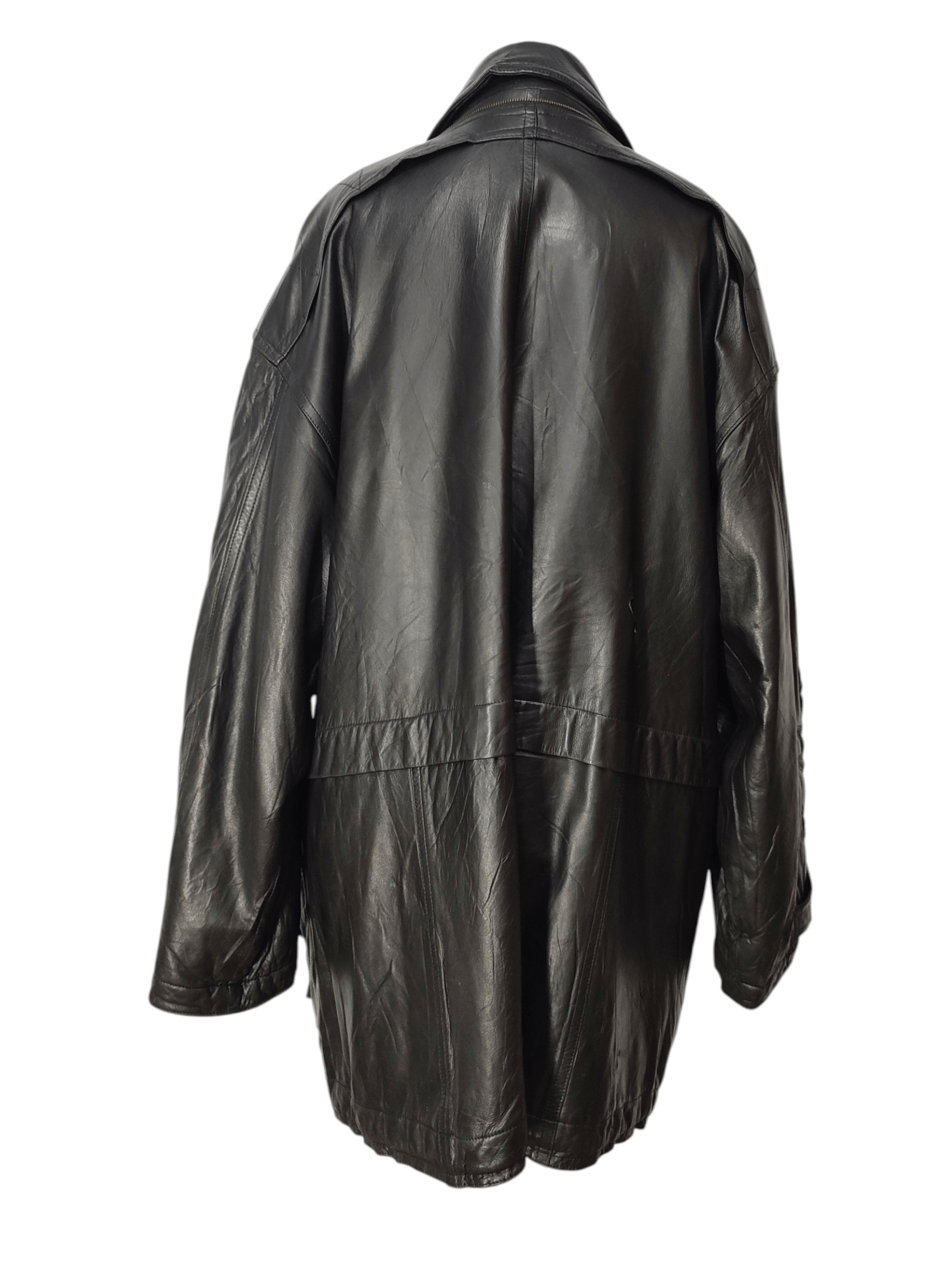 Kansai Yamamoto ARCHIVE📕80s Kansai O2 Tribal Embossed Leather Jacket Size US L / EU 52-54 / 3 - 12 Thumbnail