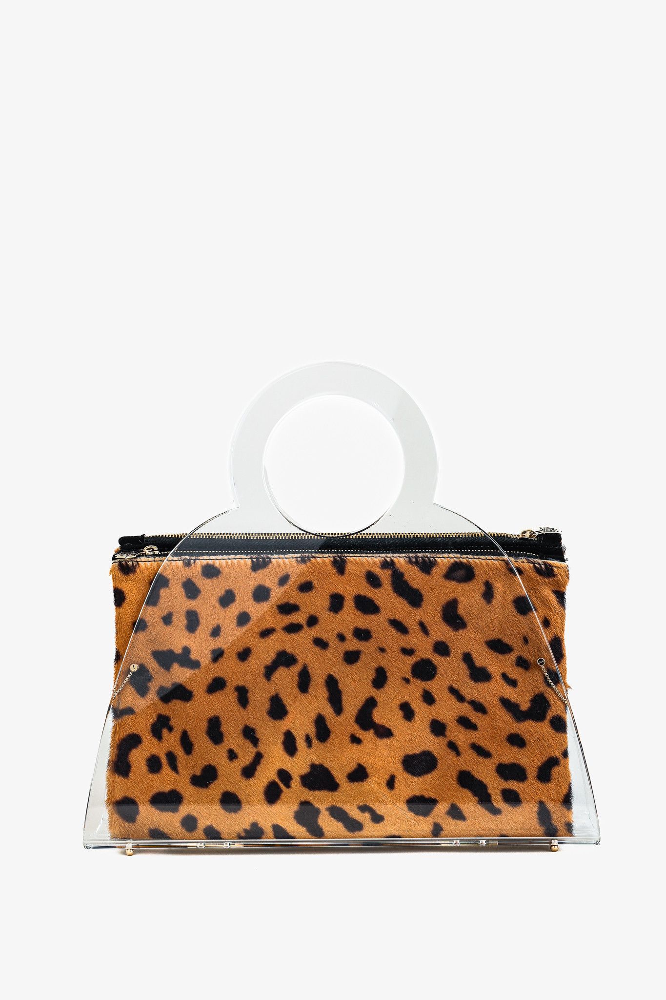Charlotte Olympia Charlotte Olympia Zehava Pony Hair Plexiglass Handbag Size ONE SIZE - 1 Thumbnail