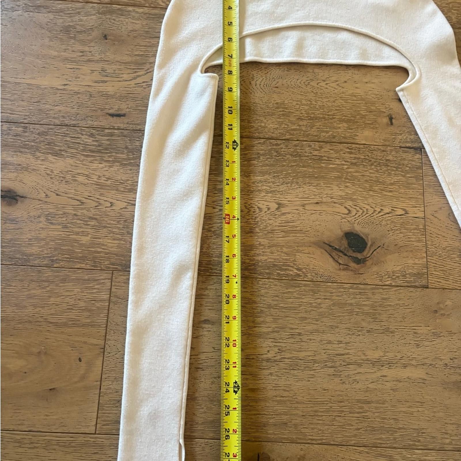 Dion Lee Dion Lee Ivory Merino Wool Ribbed Knit Bolero Shrug Size XS / US 0-2 / IT 36-38 - 7 Thumbnail