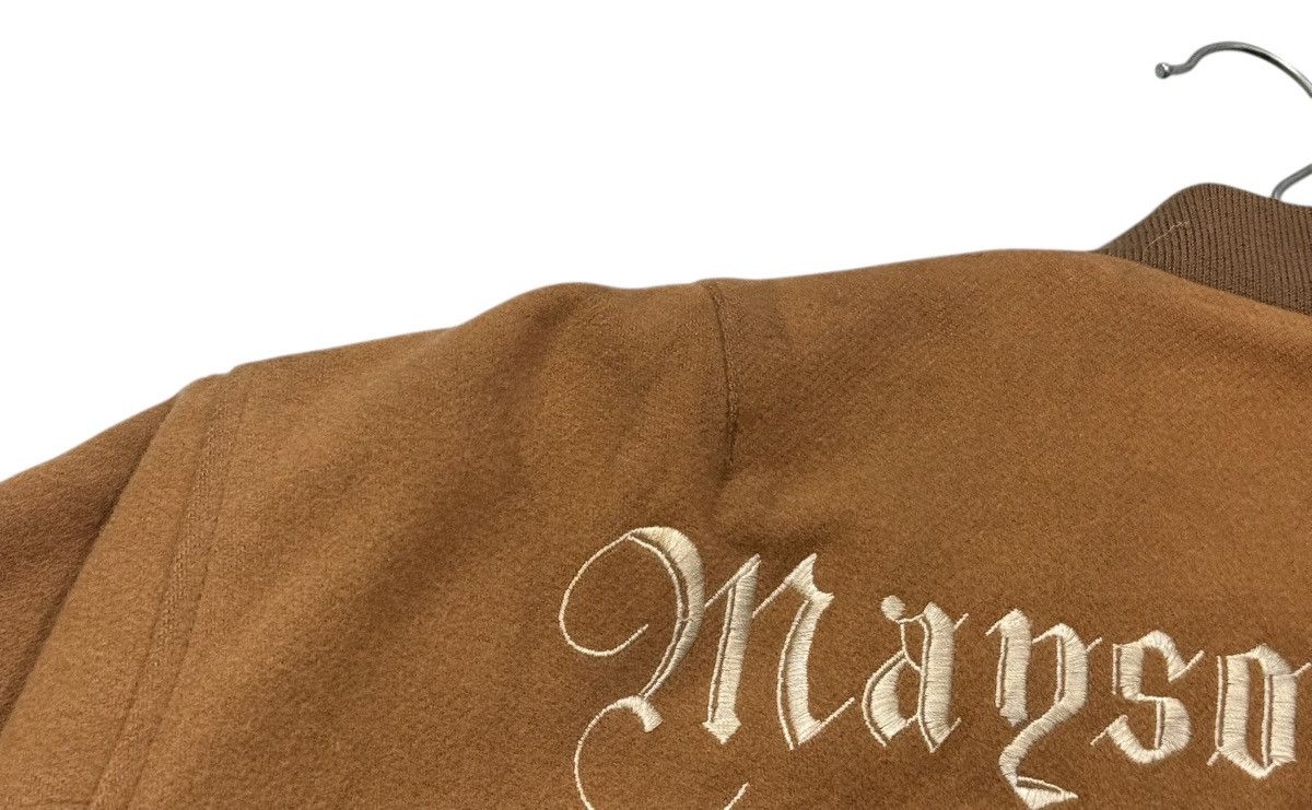 Japanese Brand Vintage Mayson Grey Wool Varsity Bomber Jacket Size US M / EU 48-50 / 2 - 6 Thumbnail