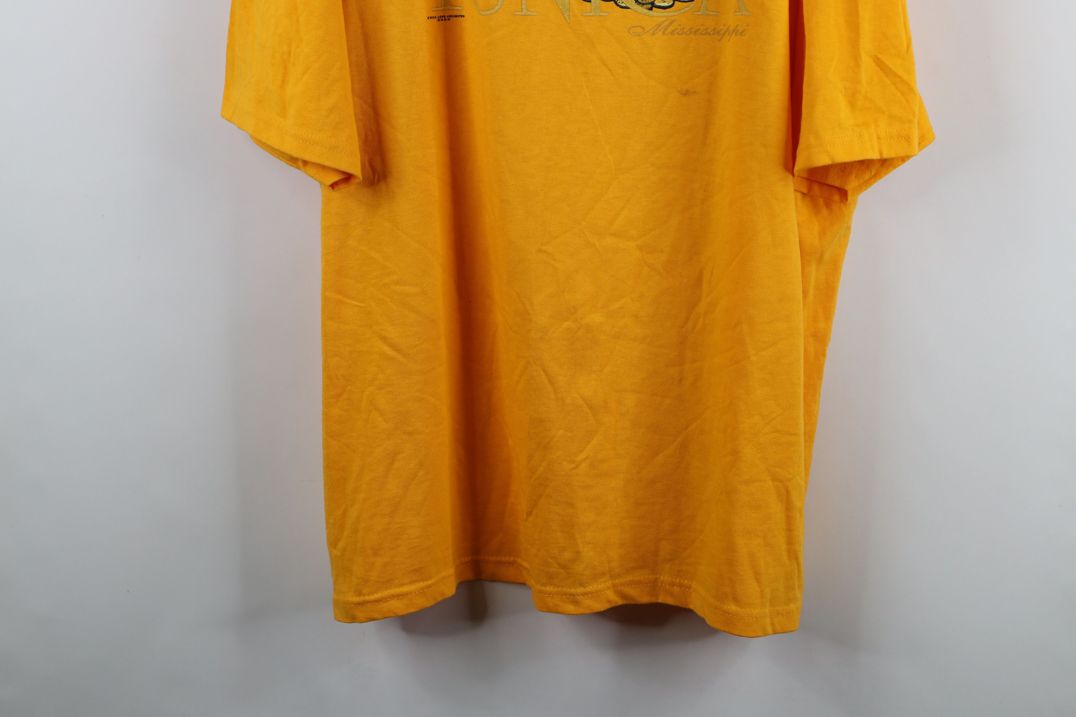 Vintage Vintage Y2K 2000 Streetwear Casino T-Shirt Yellow Size US XXL / EU 58 / 5 - 3 Thumbnail
