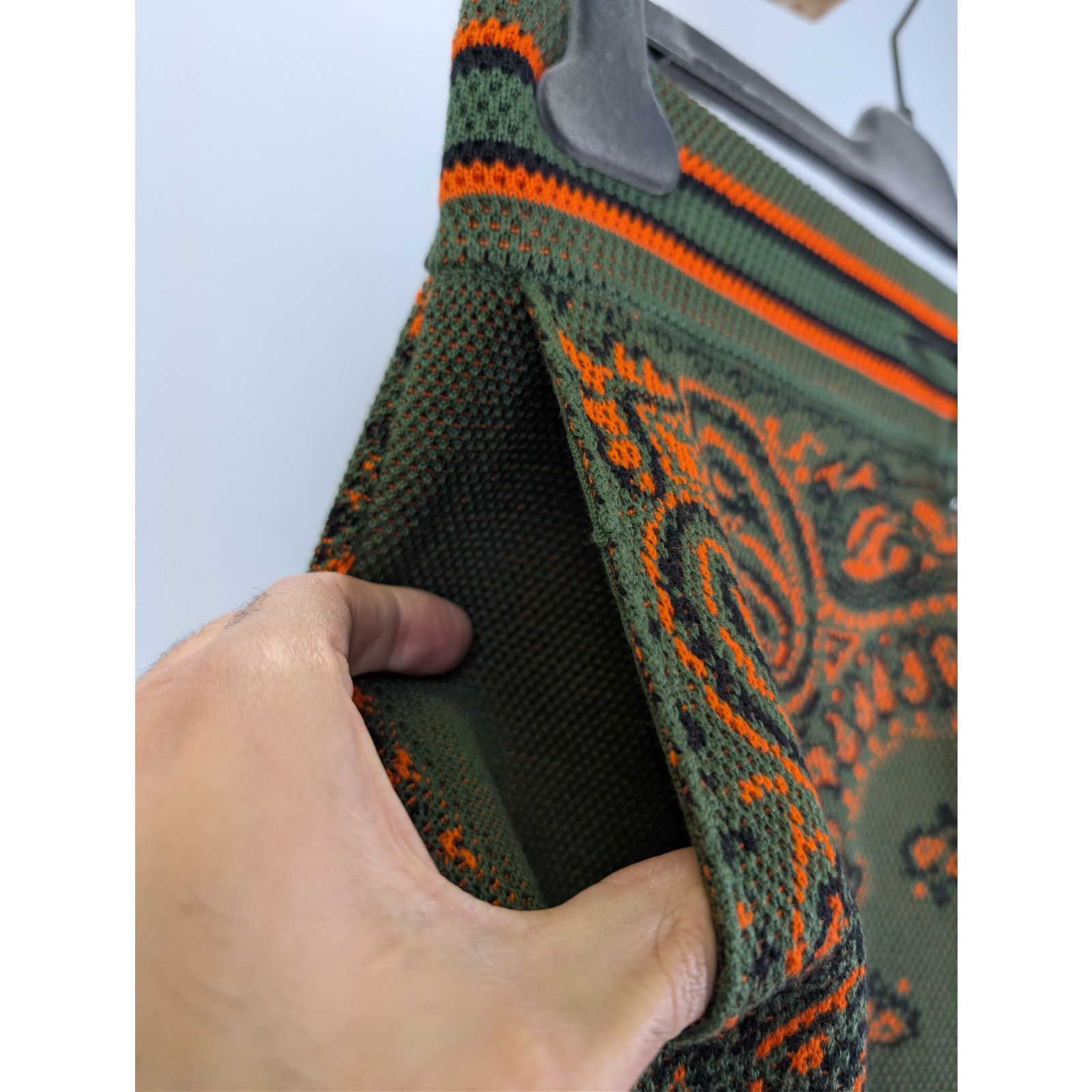 Amiri o1rshd1 Q:2 / Bandana B-Ball Sweatpants in Green/Orange Size US 32 / EU 48 - 8 Thumbnail