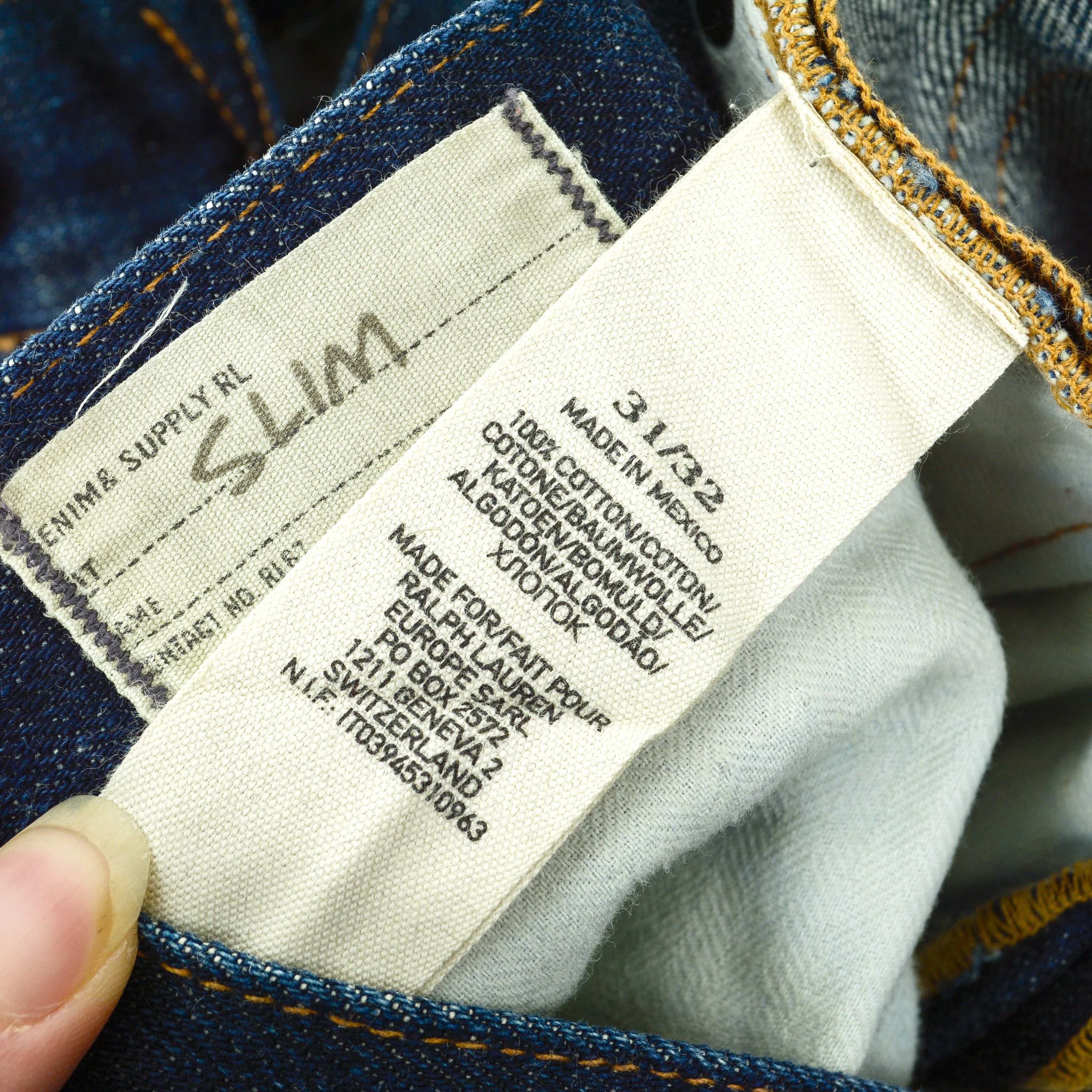 RRL Ralph Lauren Denim&Supply W31 L32 Bandana Slim Jeans Denim Pants Trousers Size US 31 - 6 Thumbnail