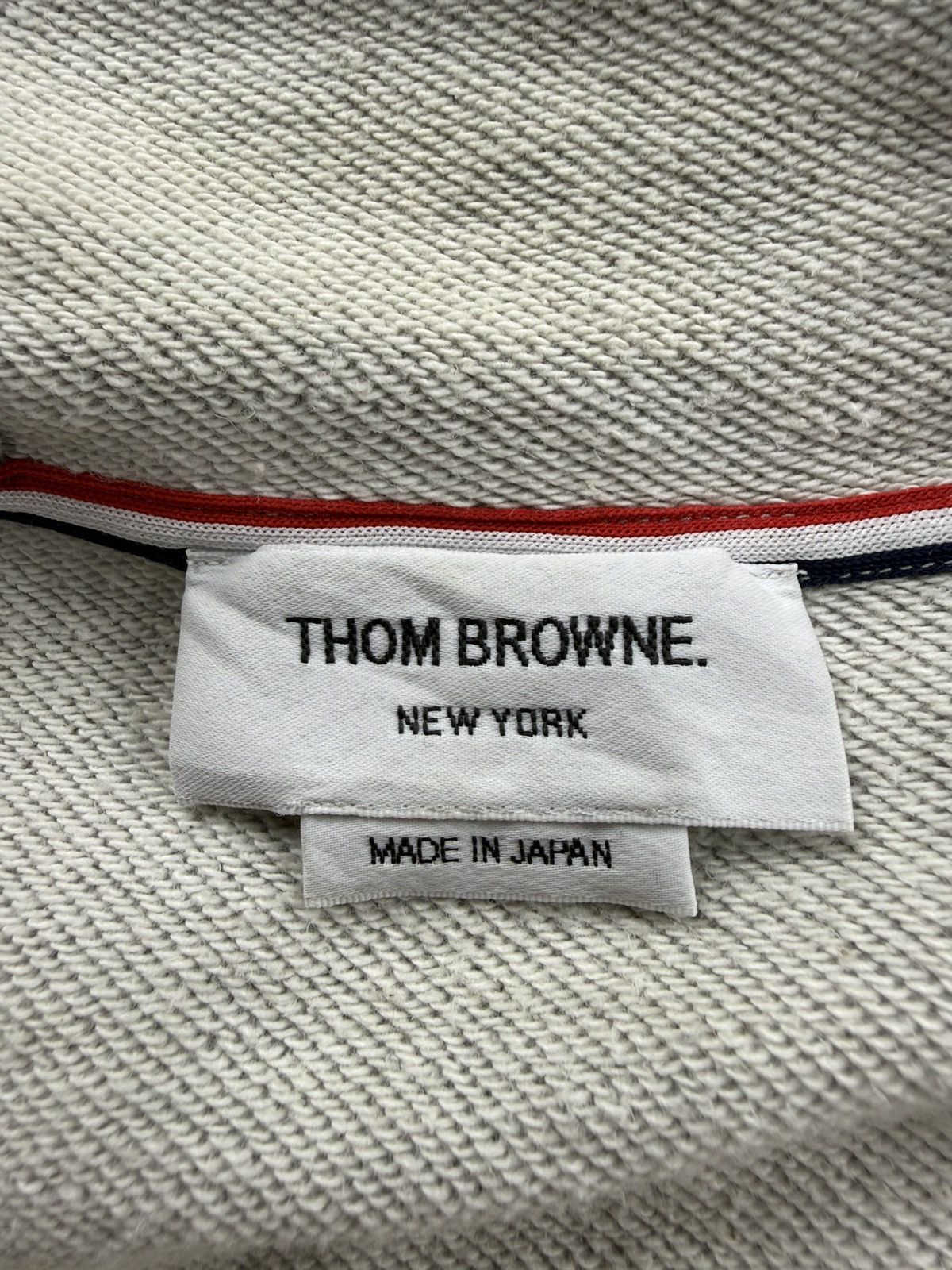 Thom Browne Thom Browne Classic Loopback 4-Bar Zip Hoodie Size US M / EU 48-50 / 2 - 11 Thumbnail