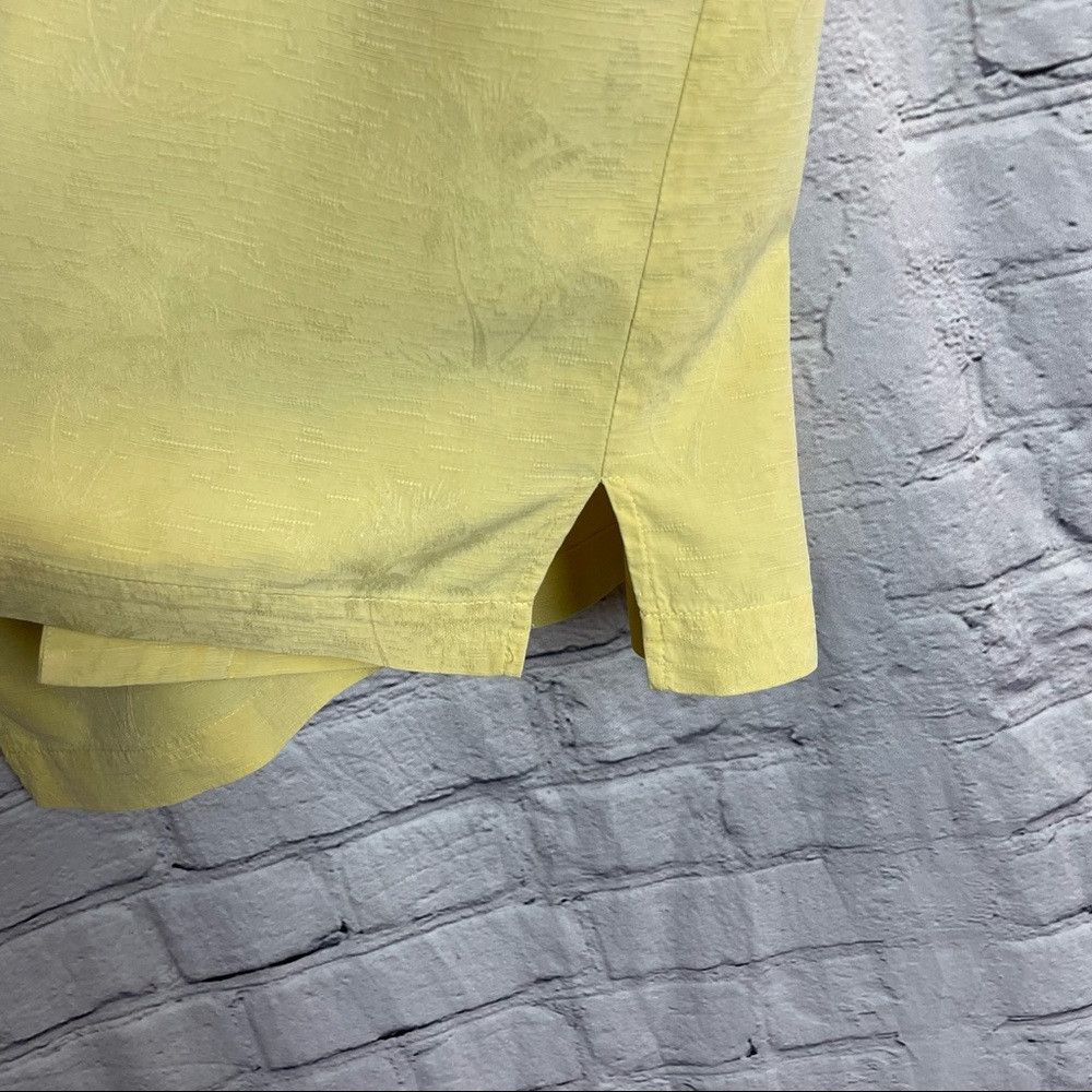 Other Folio Silk Hawaiian Yellow Shirt Palm Trees Size L Size US L / EU 52-54 / 3 - 6 Thumbnail