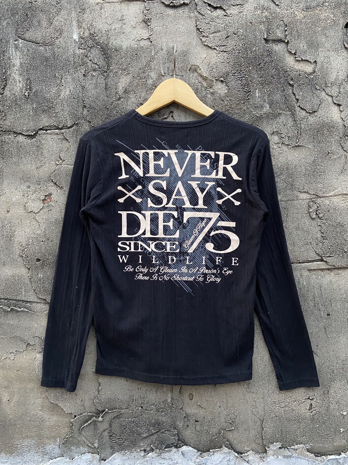 If Six Was Nine 2000s wild life knite waffle double layer long sleeve Size US M / EU 48-50 / 2 - 2 Thumbnail
