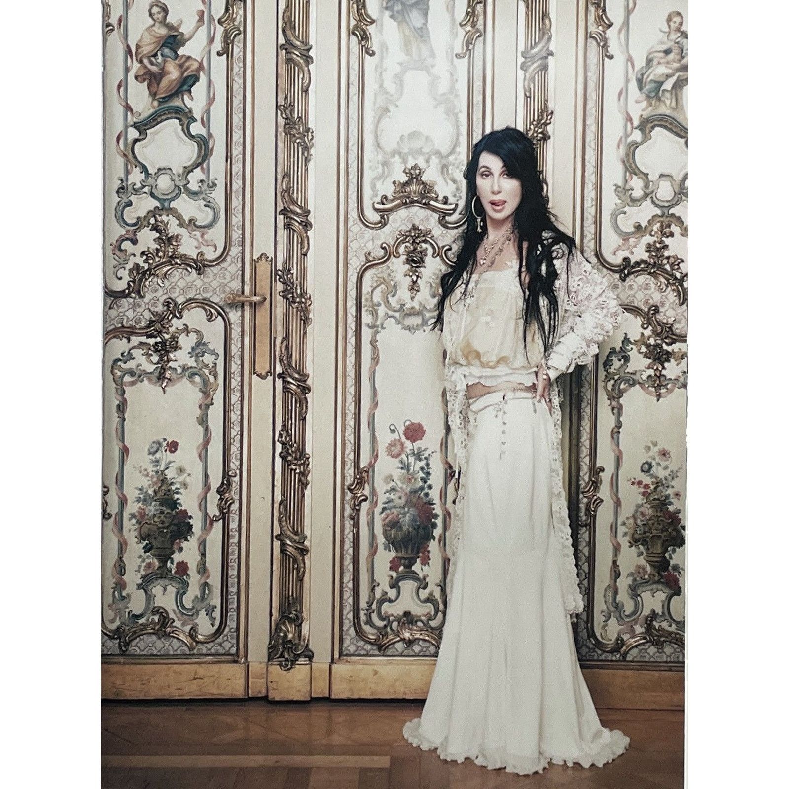 Chrome Hearts × Japanese Brand × Vintage Chrome Hearts Cher photo Poster framed 9x11 Size ONE SIZE - 2 Thumbnail
